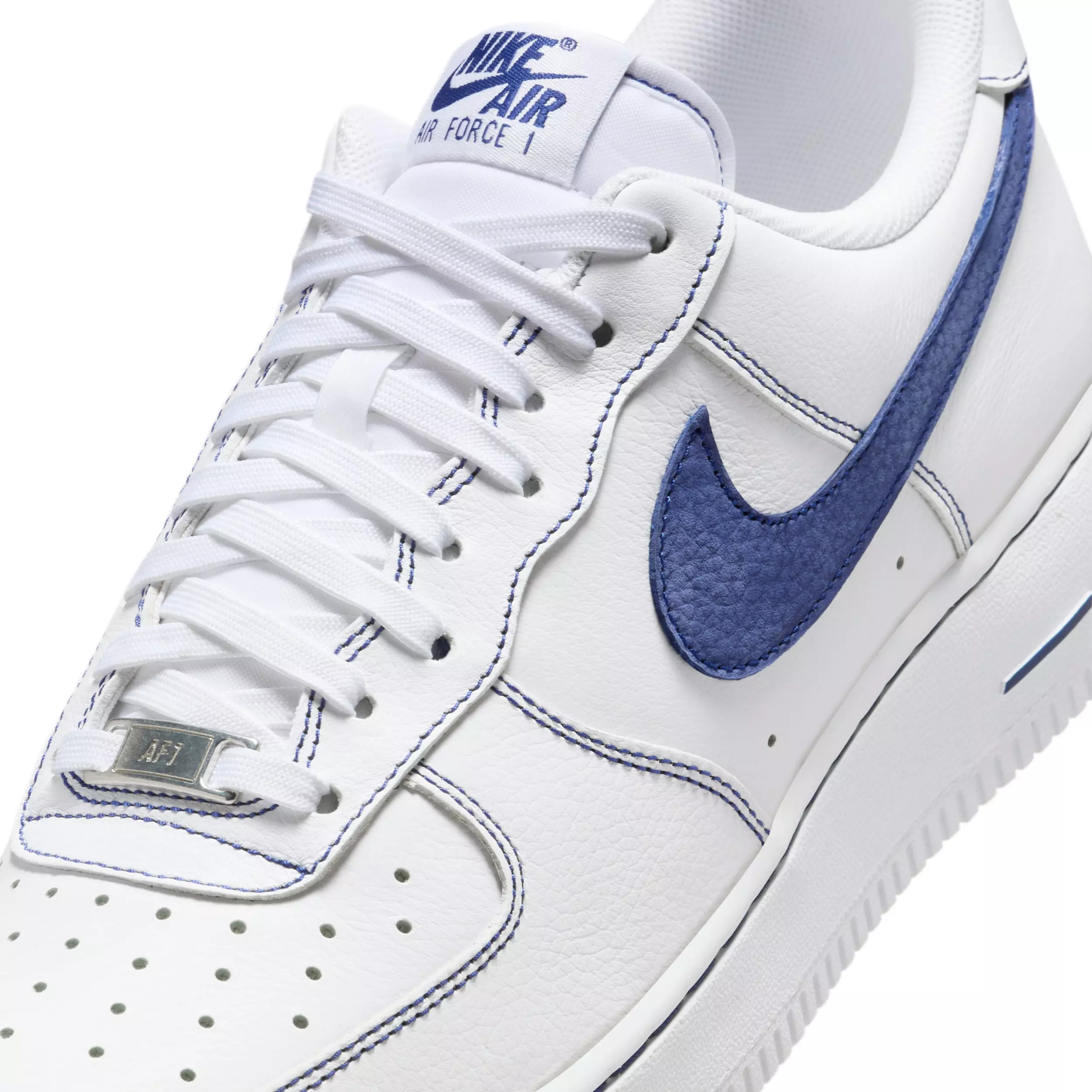 Nike Air Force 1 '07 LV8 "White/Deep Royal Blue" Men's Shoe - WHITE/ROYAL