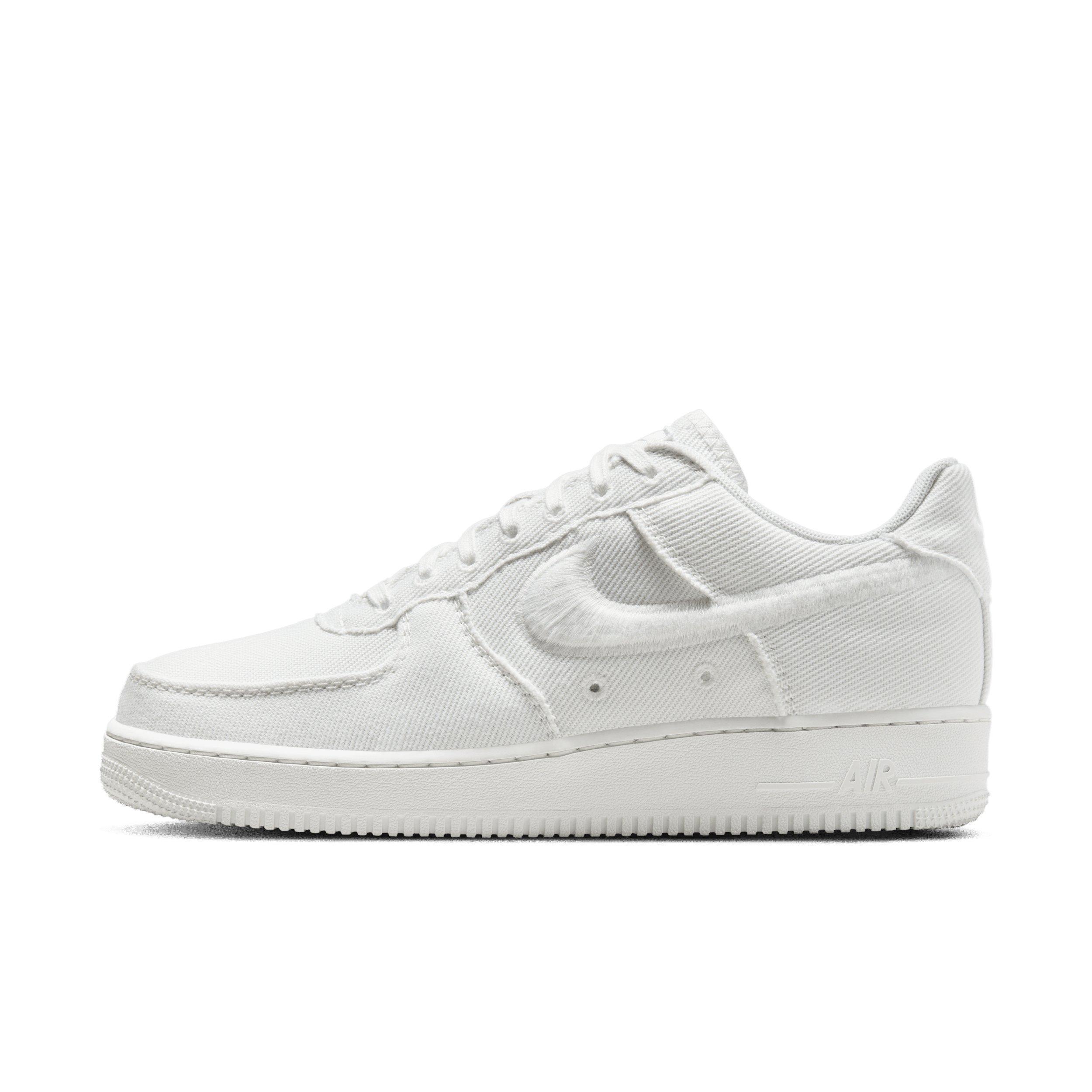 Nike Air Force 1 Low Canvas "Summit White/Light Orewood Brown/Summit White" Men's Shoe - WHITE/LT BROWN/WHITE Thumbnail View 2