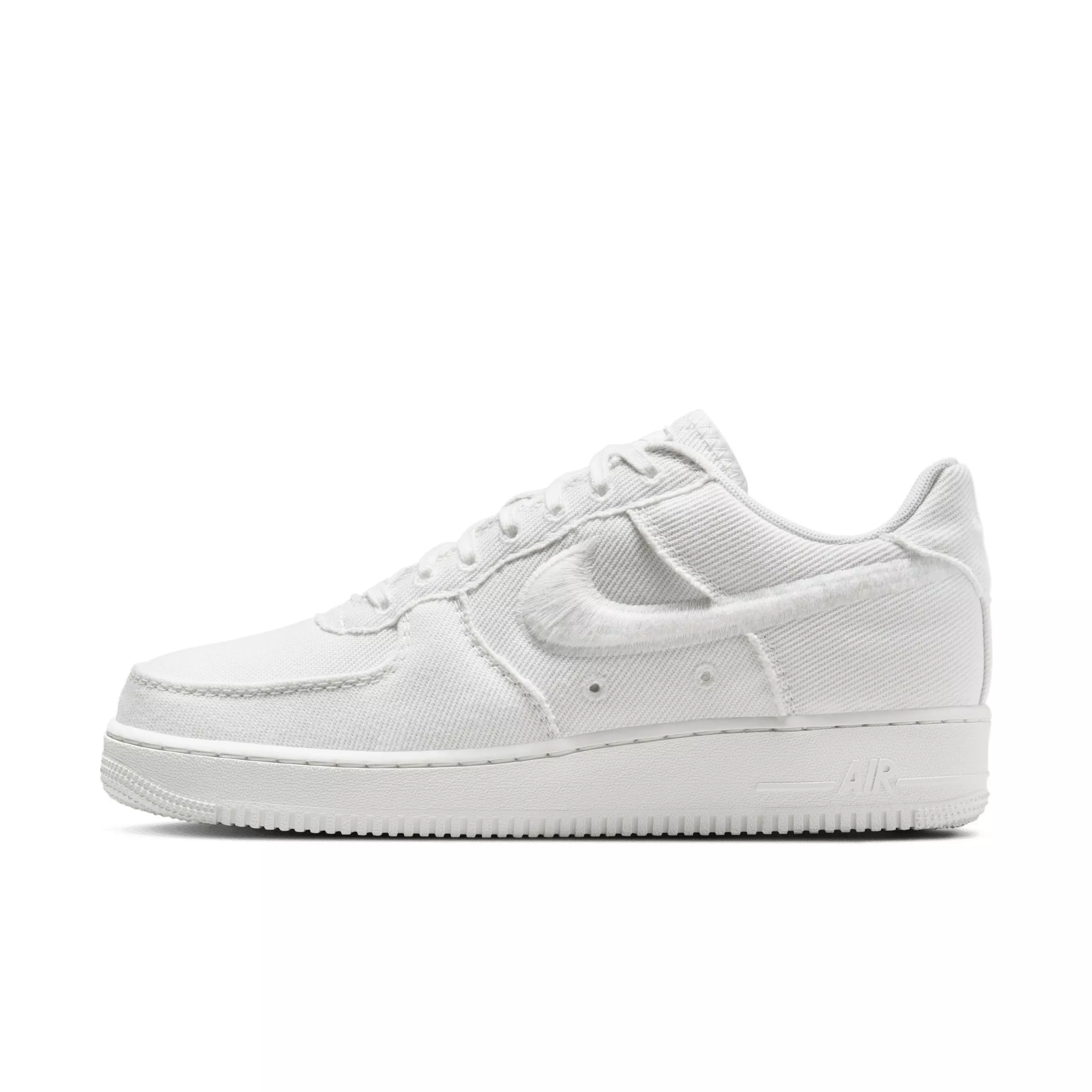 Nike Air Force 1 Low Canvas "Summit White/Light Orewood Brown/Summit White" Men's Shoe - WHITE/LT BROWN/WHITE