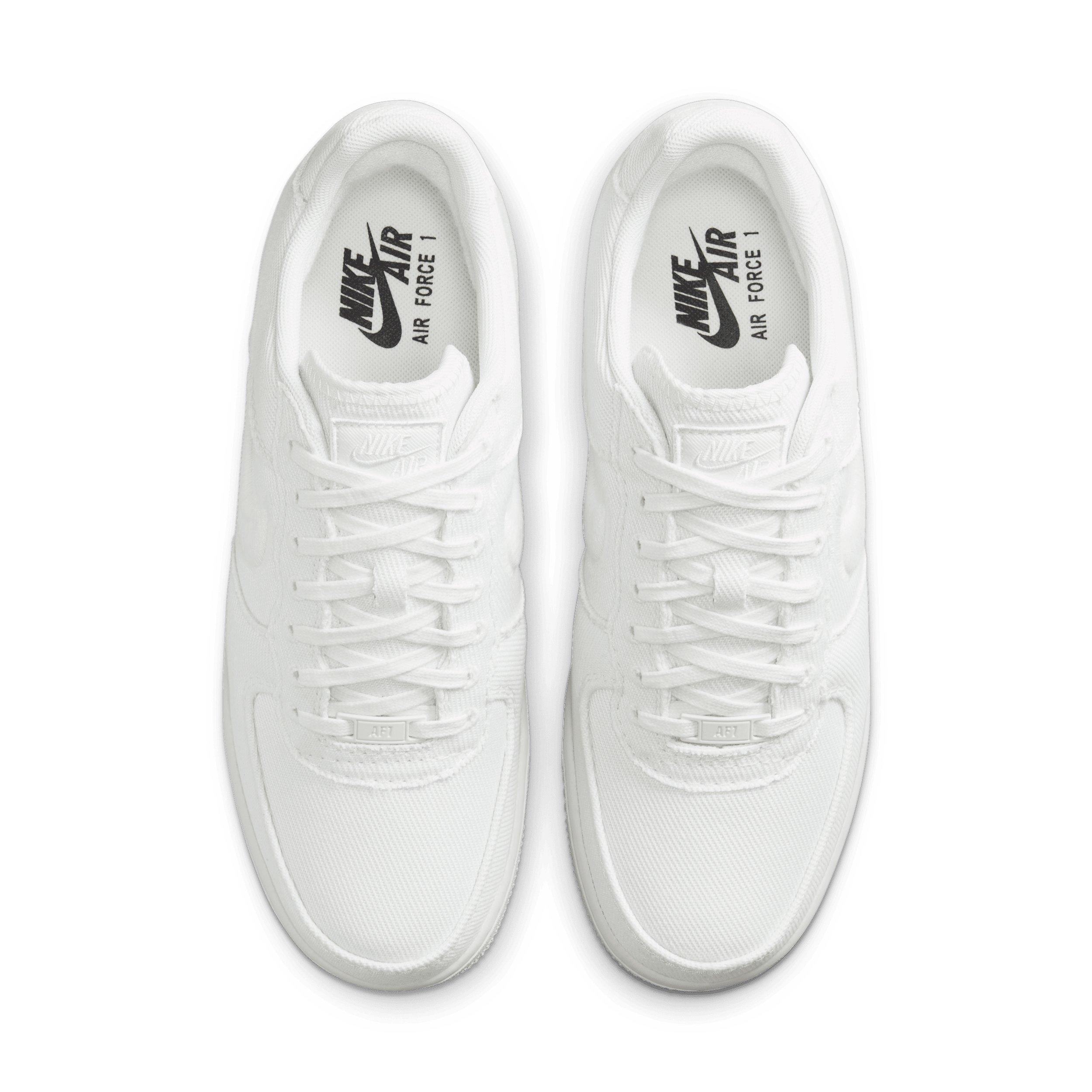 Nike Air Force 1 Low Canvas "Summit White/Light Orewood Brown/Summit White" Men's Shoe - WHITE/LT BROWN/WHITE Thumbnail View 4