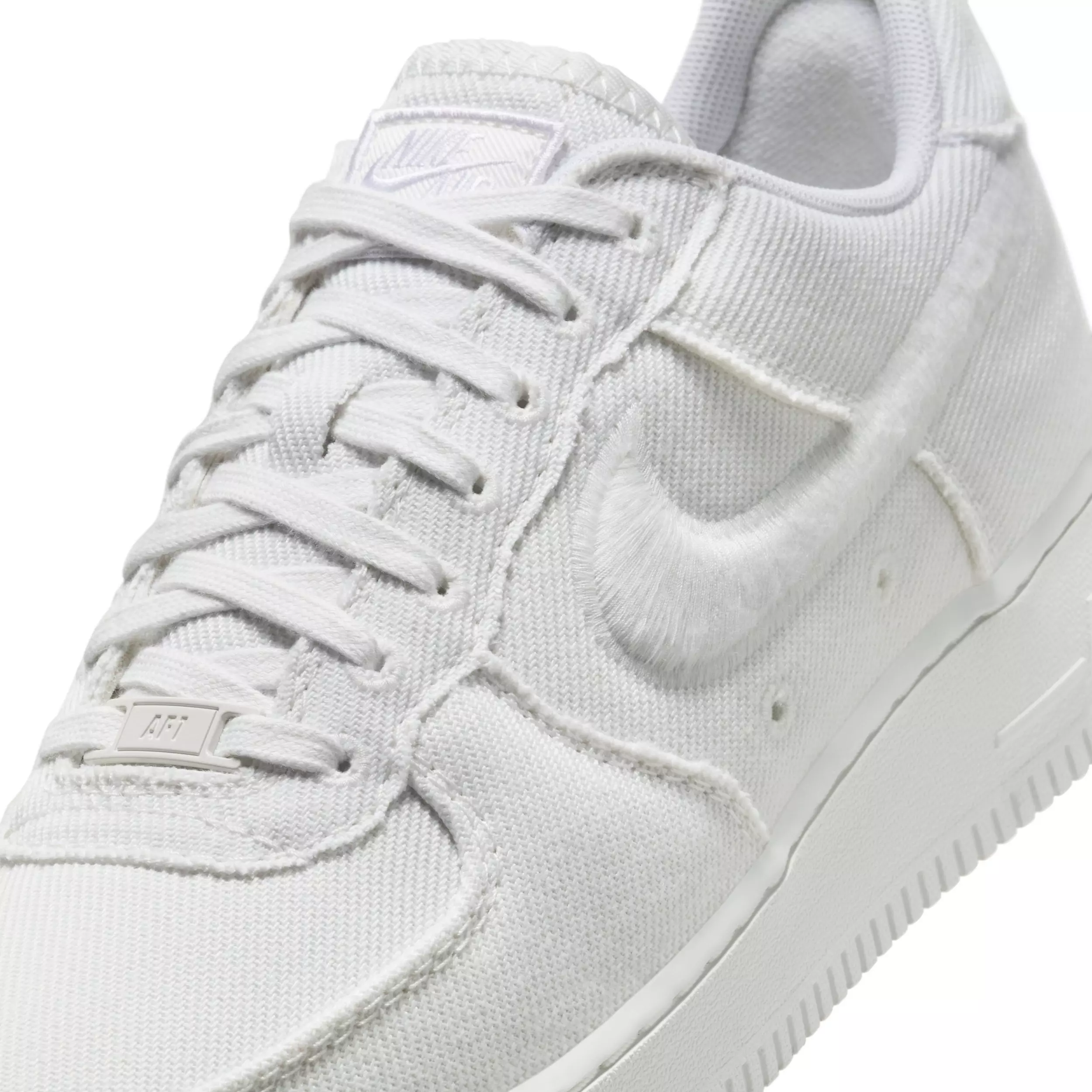 Nike Air Force 1 Low Canvas "Summit White/Light Orewood Brown/Summit White" Men's Shoe - WHITE/LT BROWN/WHITE