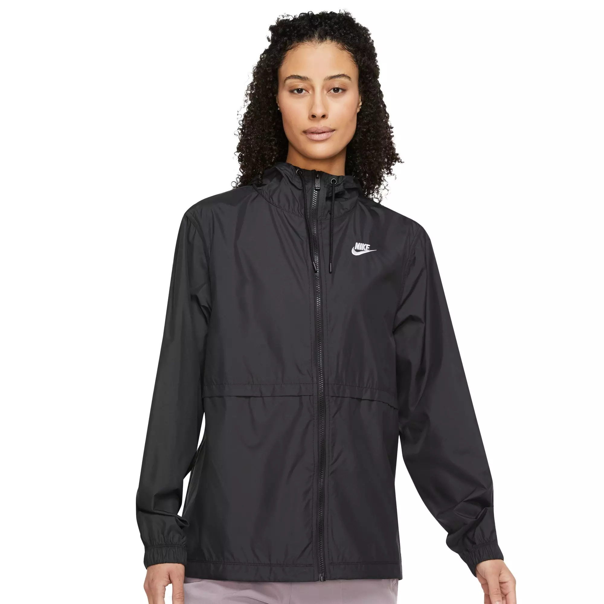 Nike Women's Sportswear Essential Repel Woven Jacket - BLACK
