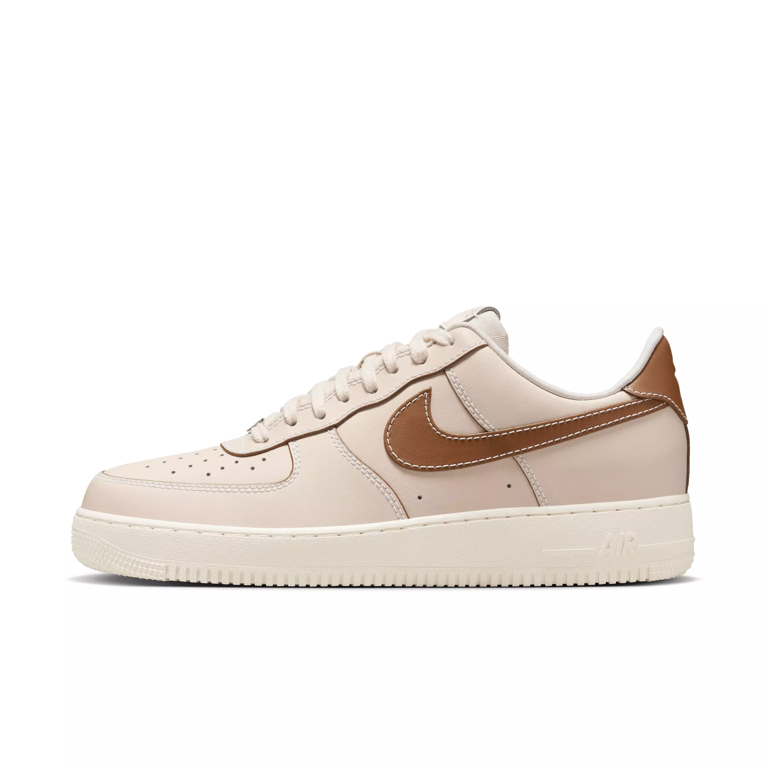 Nike Air Force 1 '07 "Pearl White/Pale Ivory/Sail/Light British Tan" Men's Shoe - PEARL/IVORY/SAIL/LT TAN