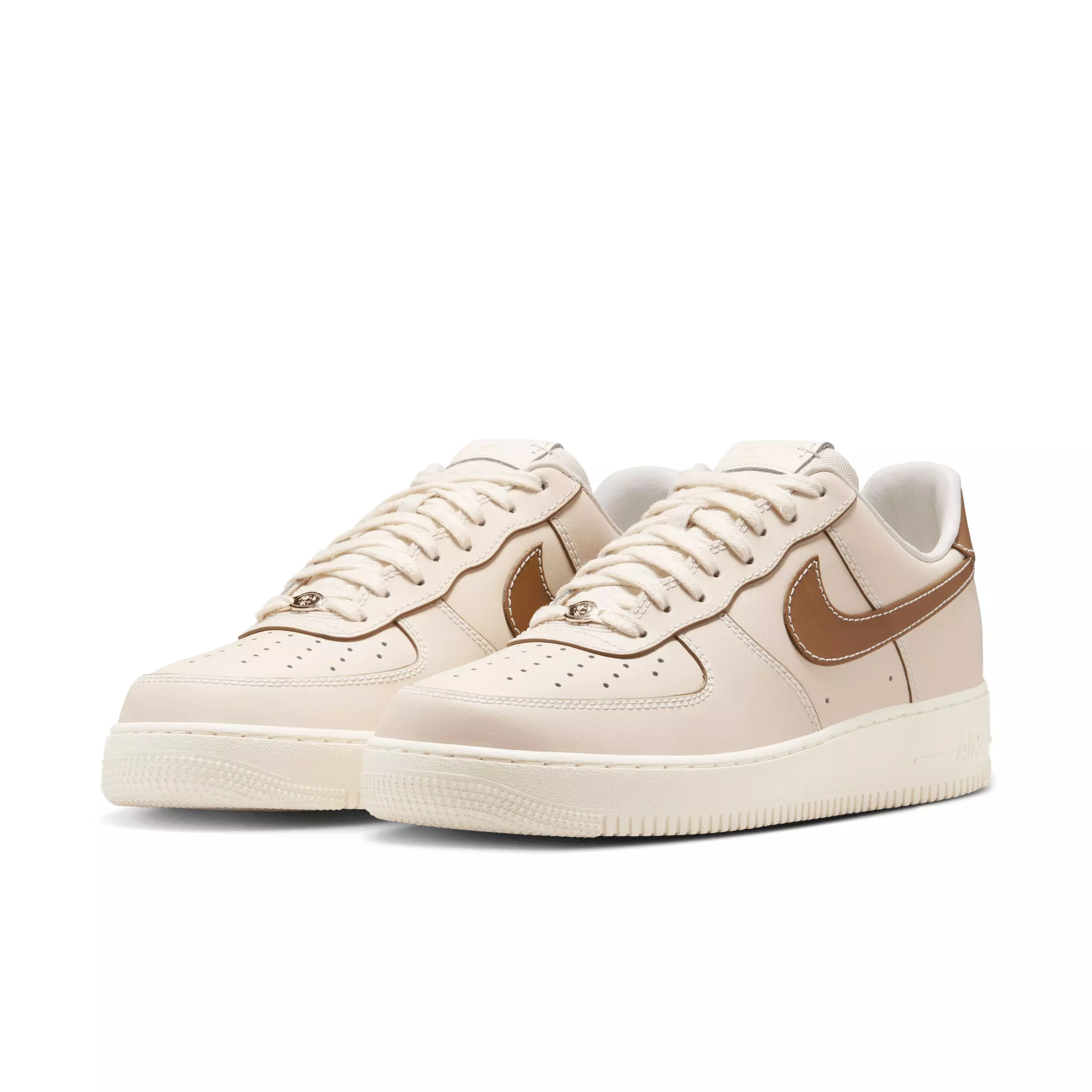 Nike Air Force 1 '07 "Pearl White/Pale Ivory/Sail/Light British Tan" Men's Shoe - PEARL/IVORY/SAIL/LT TAN