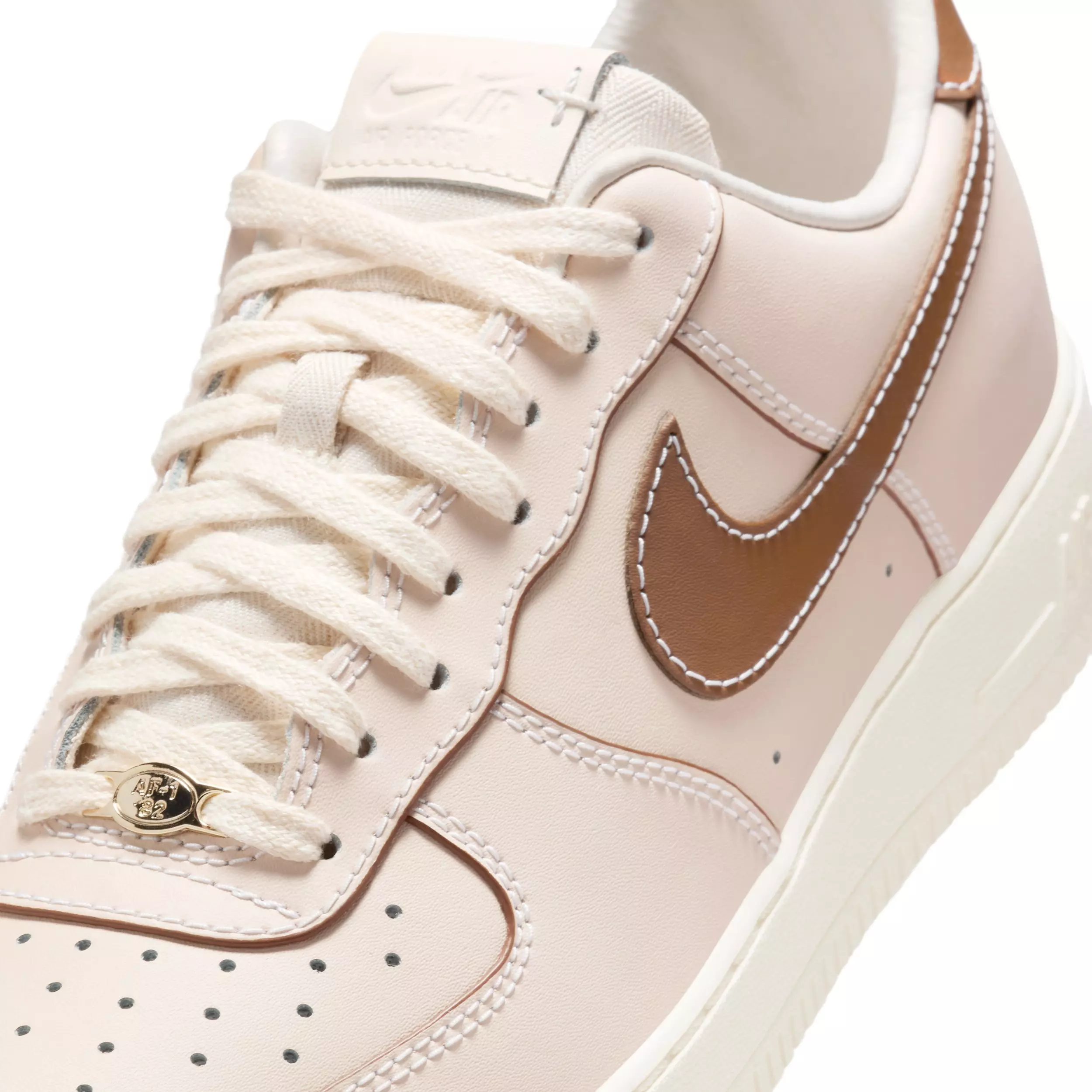 Nike Air Force 1 '07 "Pearl White/Pale Ivory/Sail/Light British Tan" Men's Shoe - PEARL/IVORY/SAIL/LT TAN