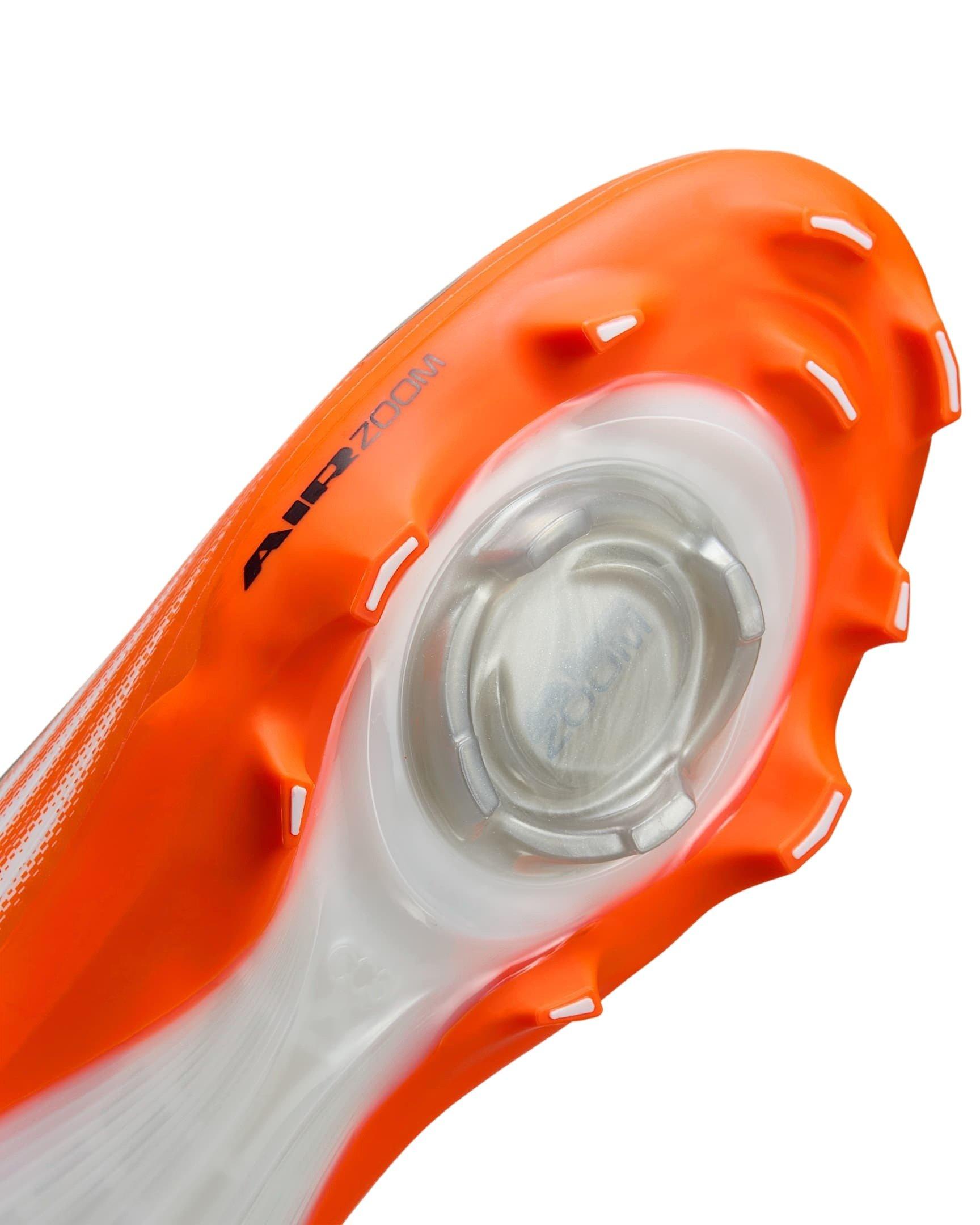 Nike Vapor Pro 1 "White/Safety Orange/Metallic Silver/Black" Men's Football Cleat - WHITE/ORANGE/SILVER/BLACK Thumbnail View 8