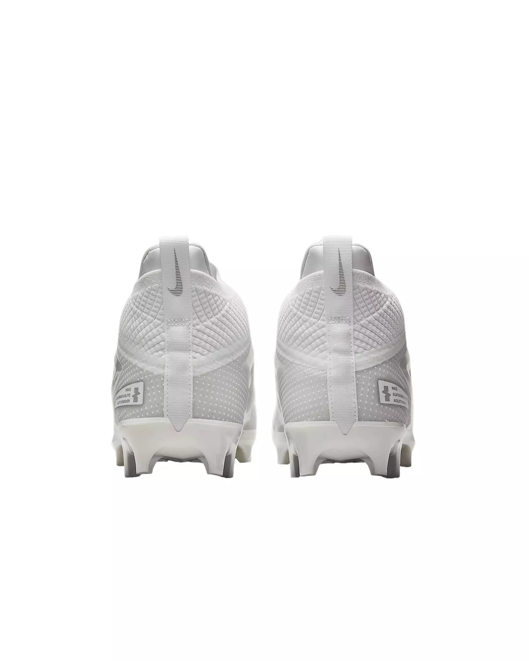 Nike Alpha Menace 4 Elite "White/Metallic Silver" Men's Football Cleat - WHITE/SILVER