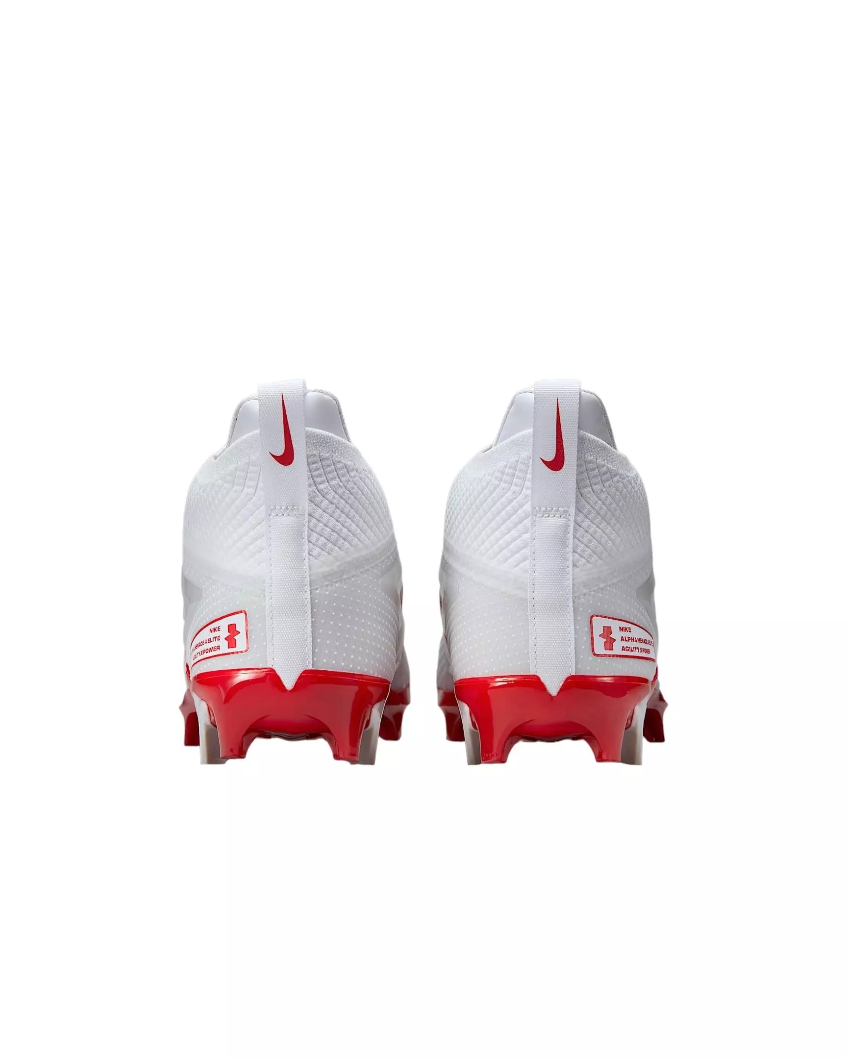 Nike Alpha Menace 4 Elite "White/University Red/Photon Dust/University Red" Men's Football Cleat - WHITE/RED/DUST/RED