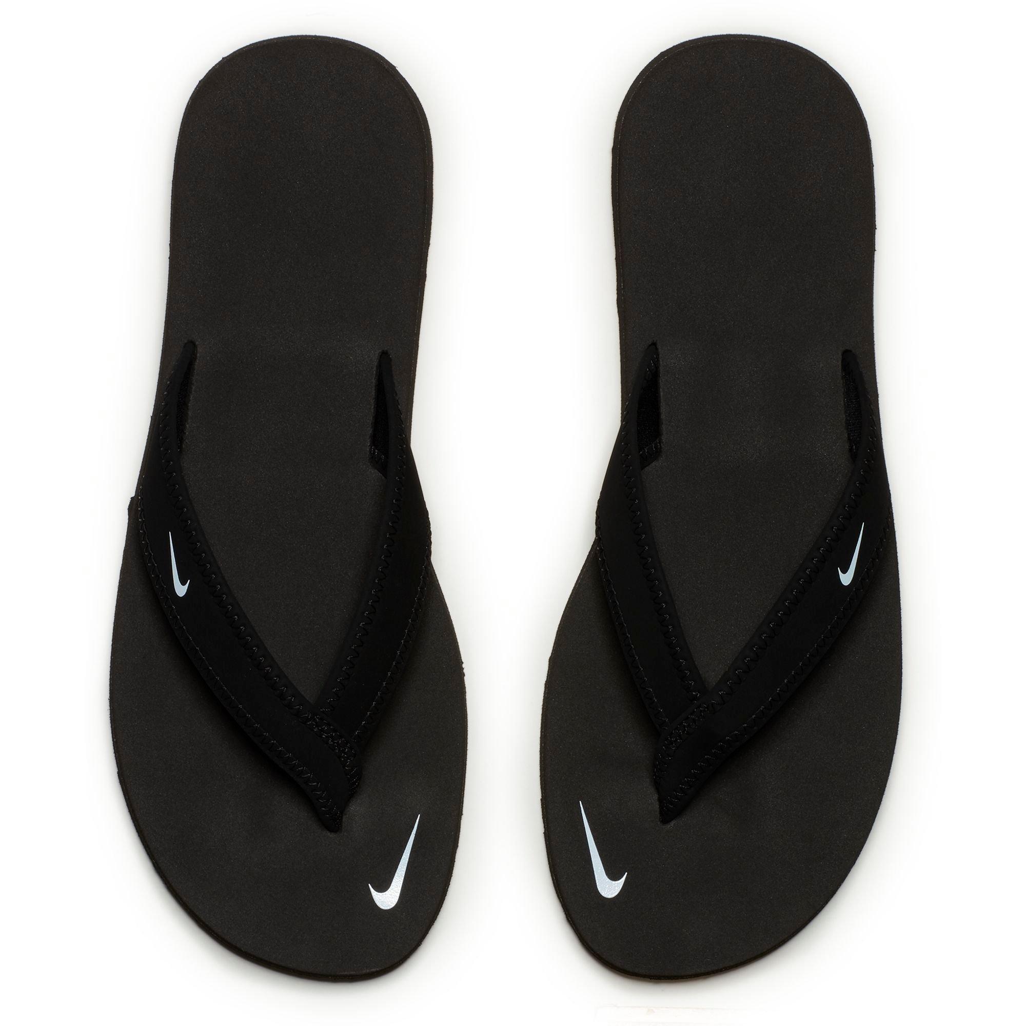nike celso girl thong flip flops open toe shoes black womens