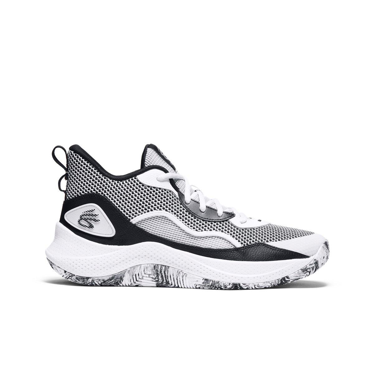 Under Armour Curry 3Z 24 "White/Black" Unisex Basketball Shoe - WHITE/BLACK Thumbnail View 1