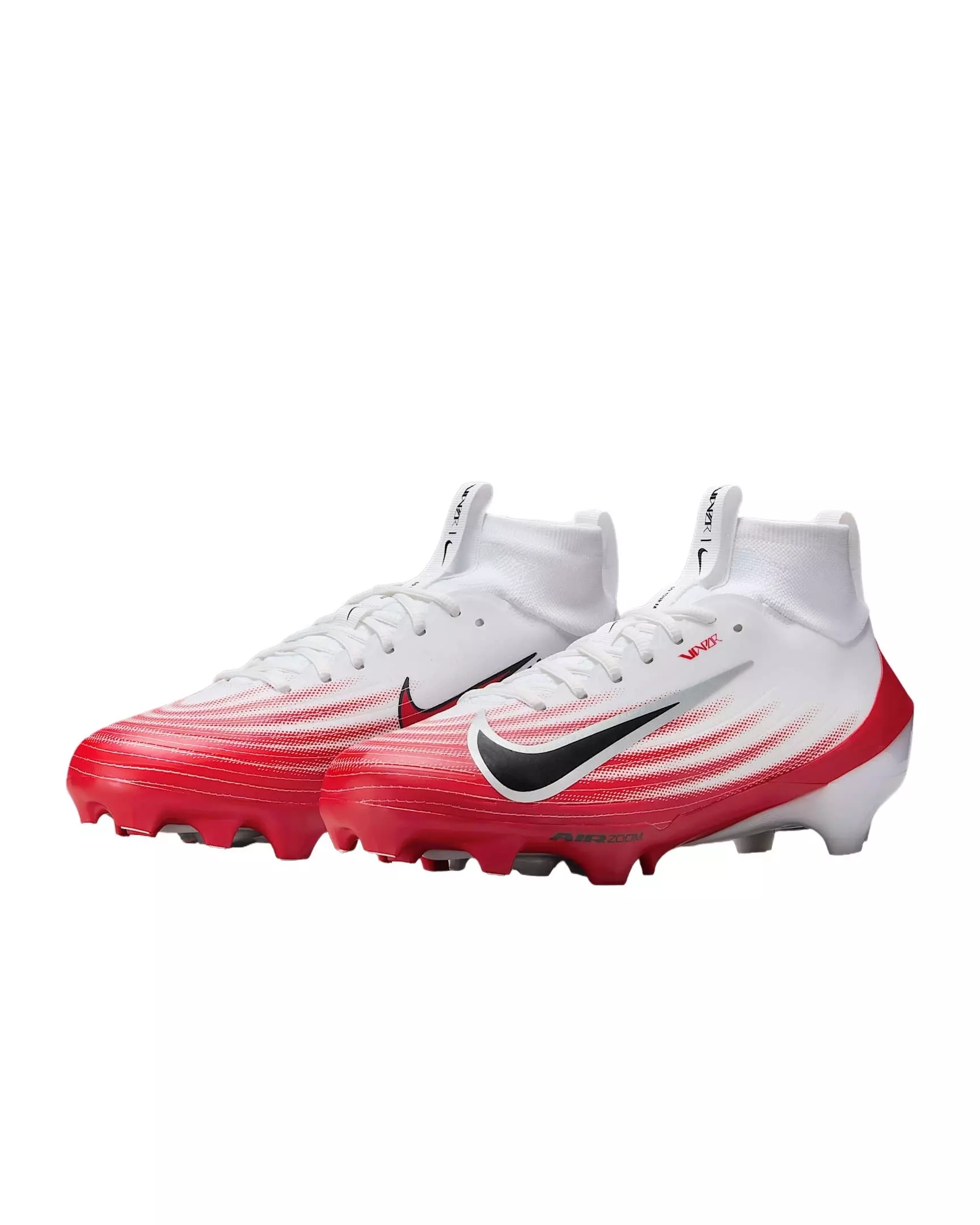 Nike Vapor Pro 1 "White/University Red/Black" Men's Football Cleat - WHITE/RED/BLACK