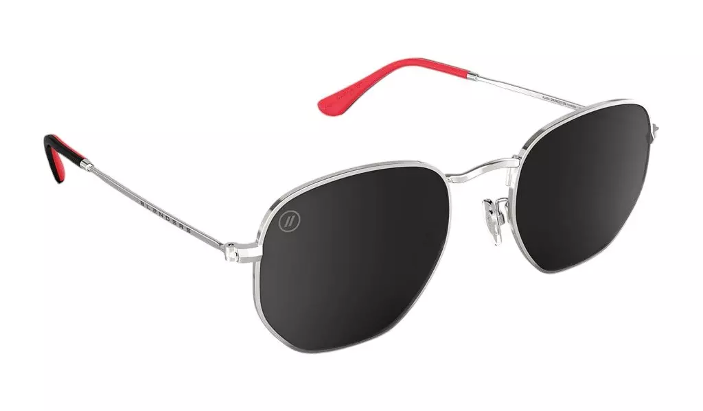 Blenders Hexagram Alana Springsteen Sunglasses - SILVER/RED