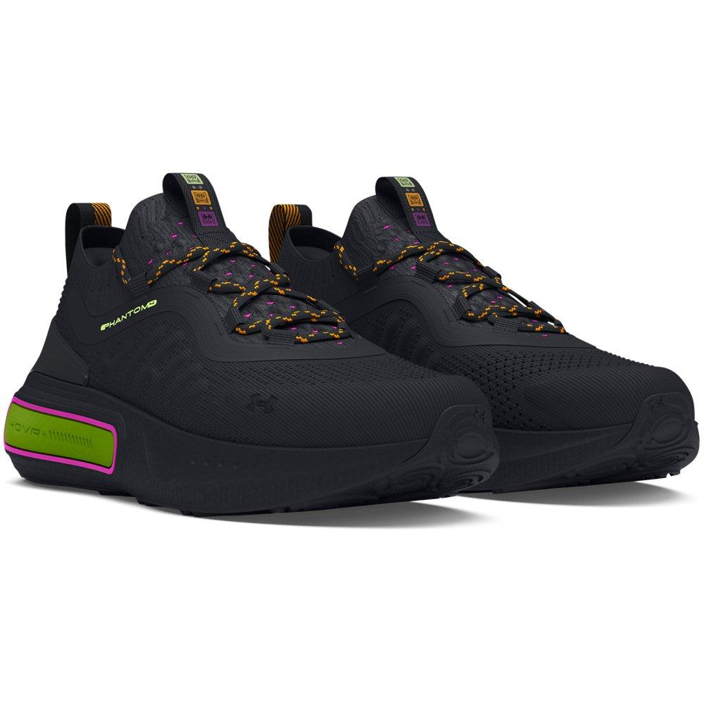 Under Armour Phantom 4 DOTD "Black/Vivid Magenta" Unisex Shoe - FUCHSIA/BLACK/WHITE Thumbnail View 3