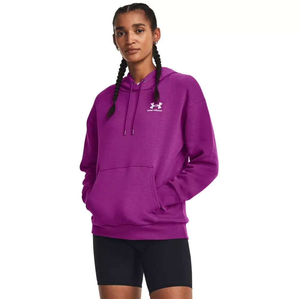 Under Armour Women's Essential Fleece Hoodie - MAGENTA