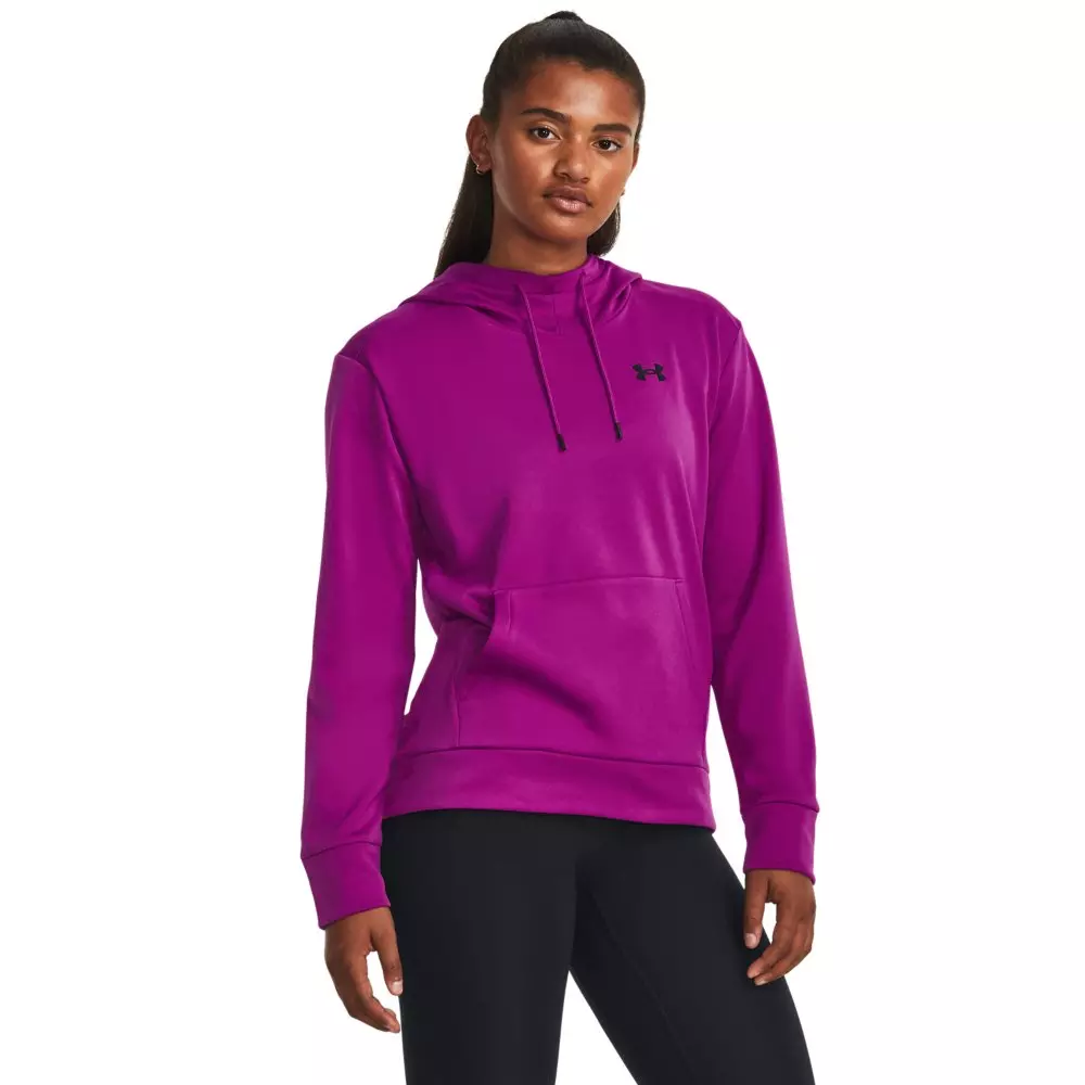 Under Armour Women's Fleece Left Chest Hoodie - MAGENTA