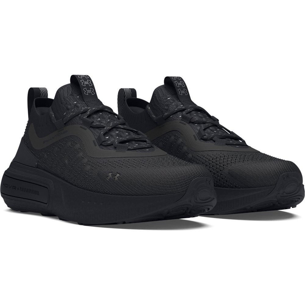 Under Armour Phantom 4 Reflection "Black/Anthracite/Metallic Silver" Unisex Shoe - BLACK/SILVER Thumbnail View 3
