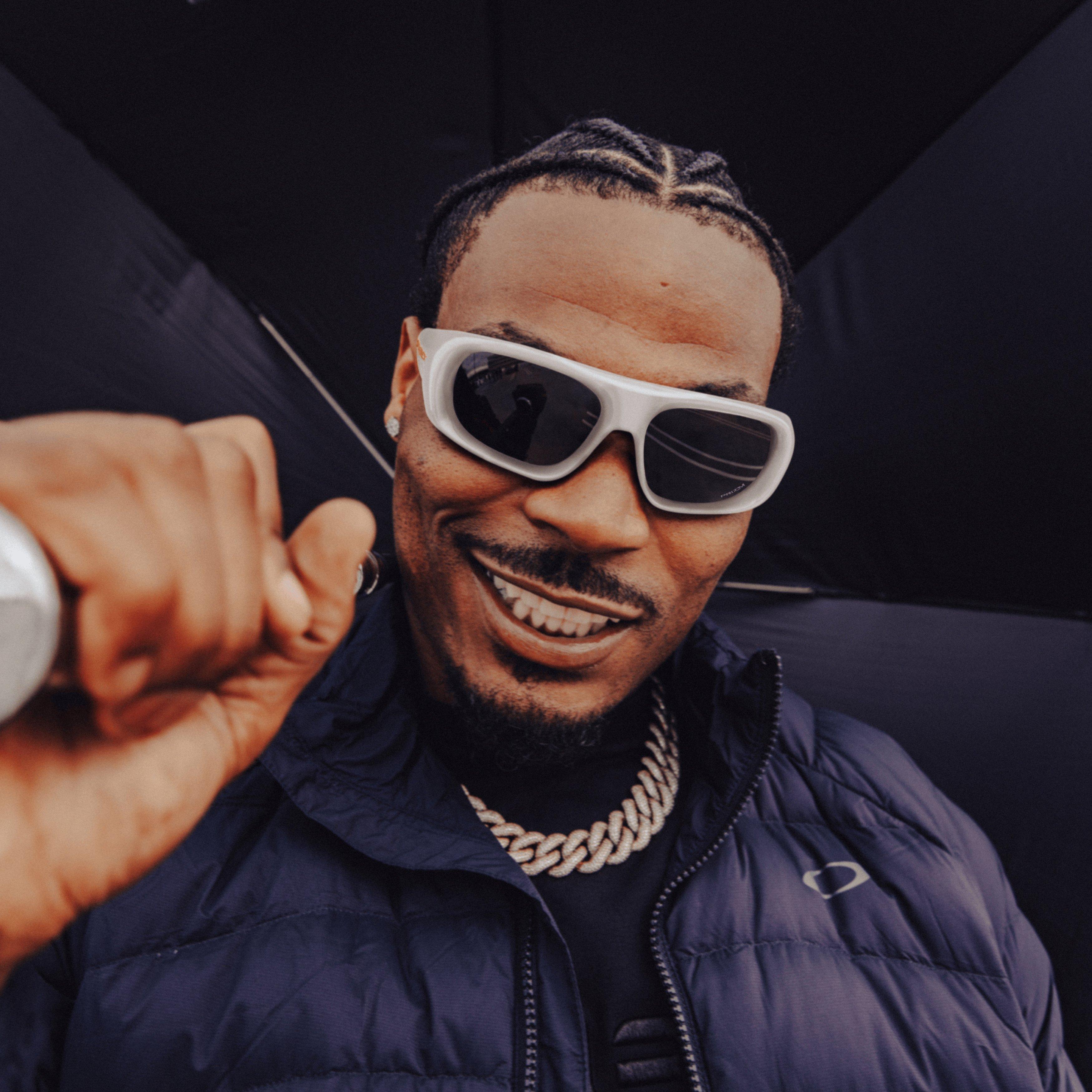 Oakley Belleville Prizm Black Sunglasses - Pearl White - WHITE/BLACK Thumbnail View 9