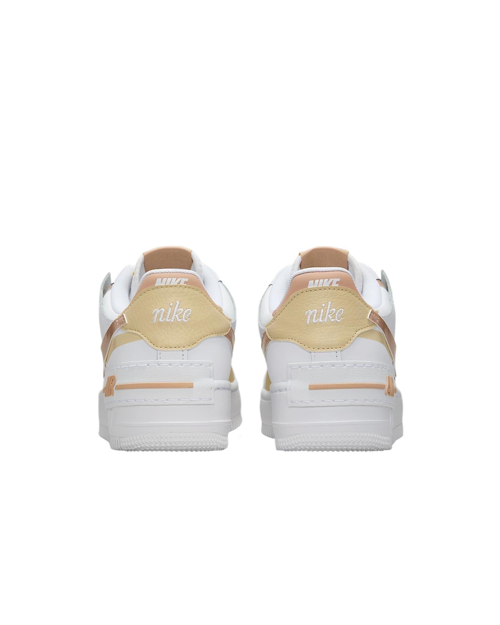 Nike Air Force 1 Shadow "White/Team Gold/White/Hemp" Women's Shoe - WHITE/GOLD/WHITE/HEMP Thumbnail View 5