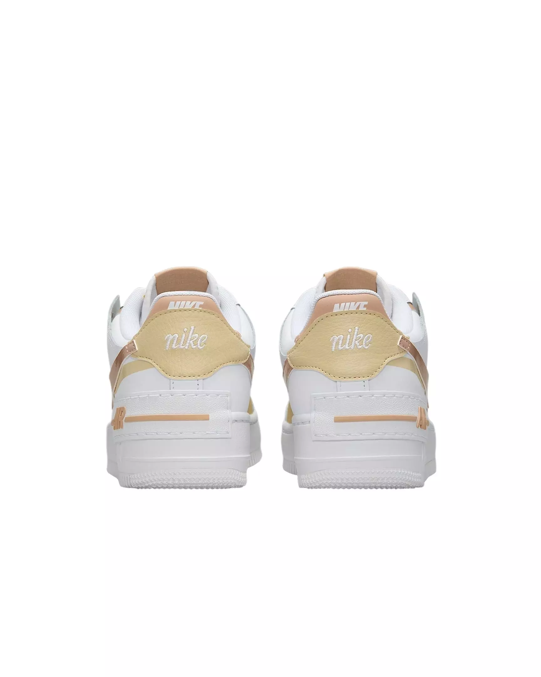 Nike Air Force 1 Shadow "White/Team Gold/White/Hemp" Women's Shoe - WHITE/GOLD/WHITE/HEMP