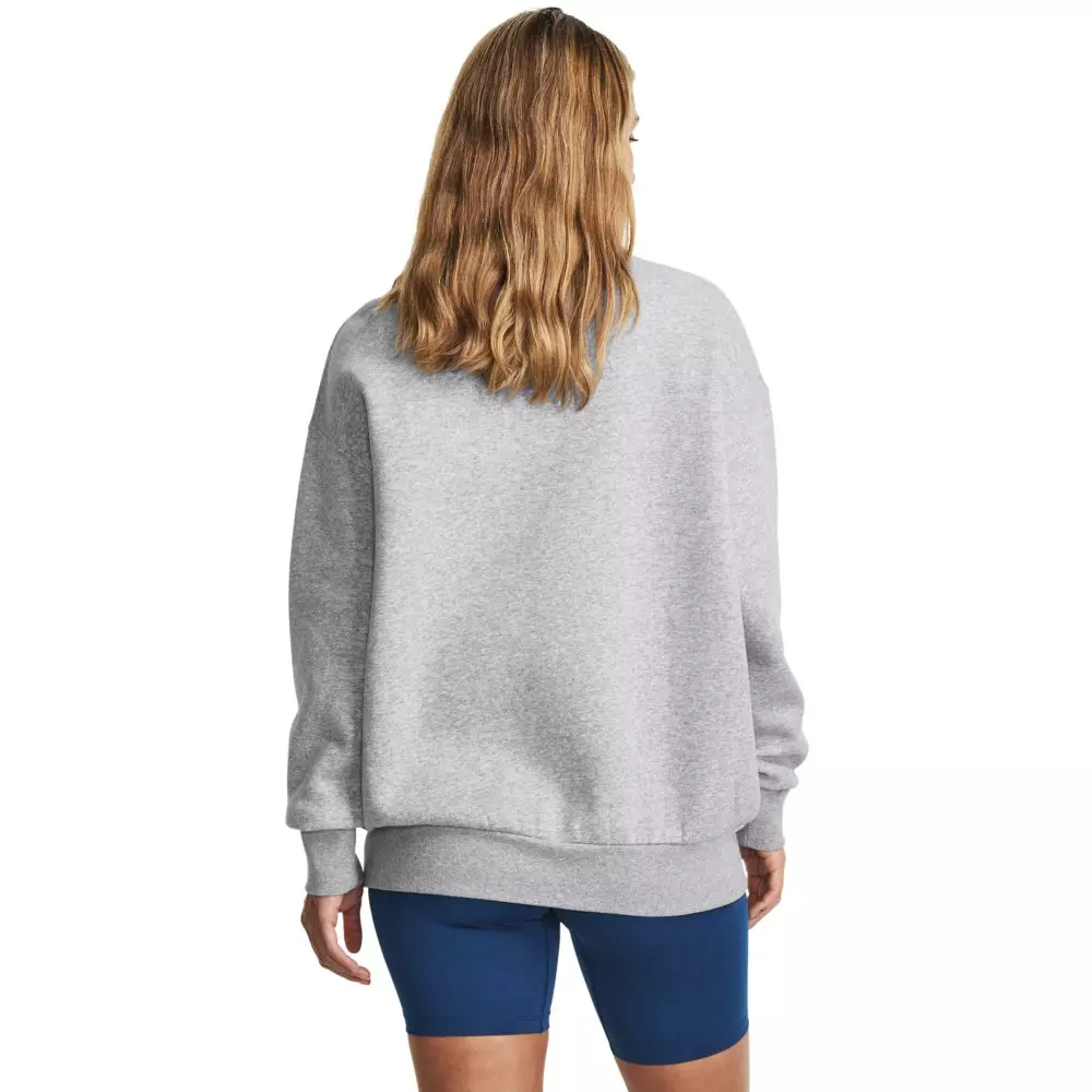 Under Armour Women's Essential Fleece Over-Sized Crew Sweatshirt - GREY