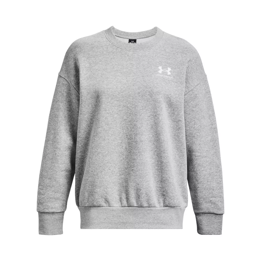 Under Armour Women's Essential Fleece Over-Sized Crew Sweatshirt - GREY