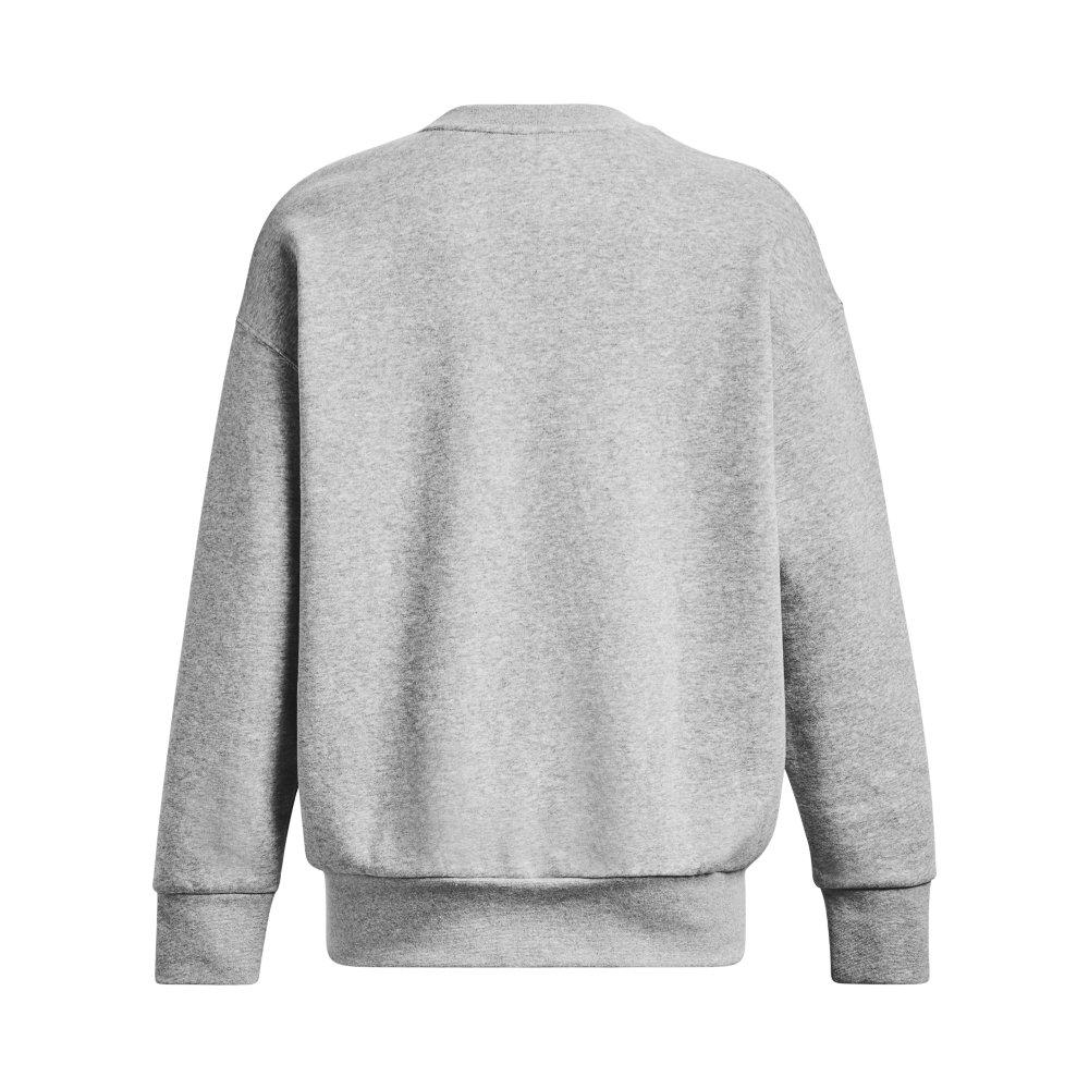 Under Armour Women's Essential Fleece Over-Sized Crew Sweatshirt - GREY Thumbnail View 8
