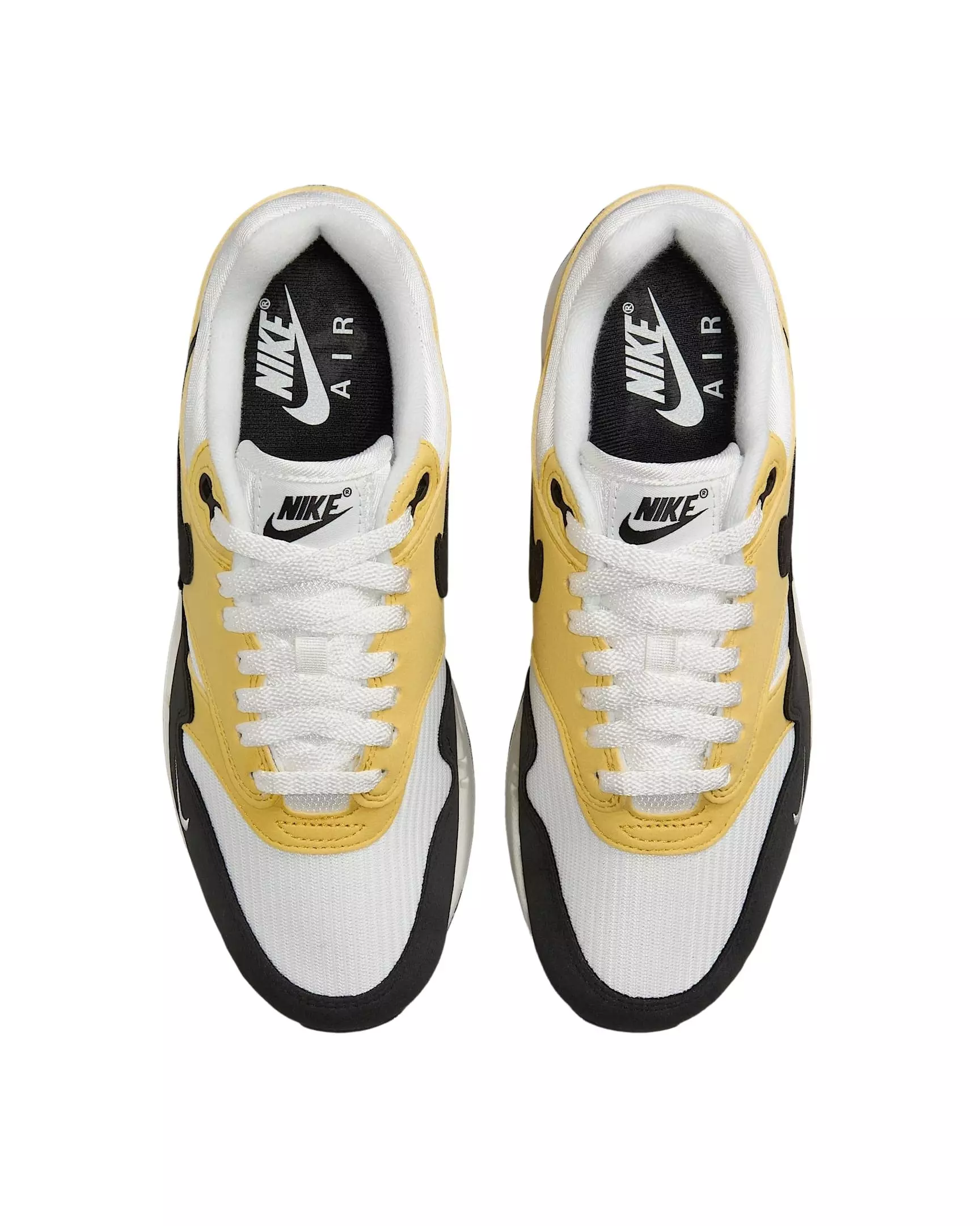 Nike Air Max 1 '87 Textile "Saturn Gold/Summit White/Sail/Black" Women's Shoe - GOLD/WHITE/SAIL/BLACK