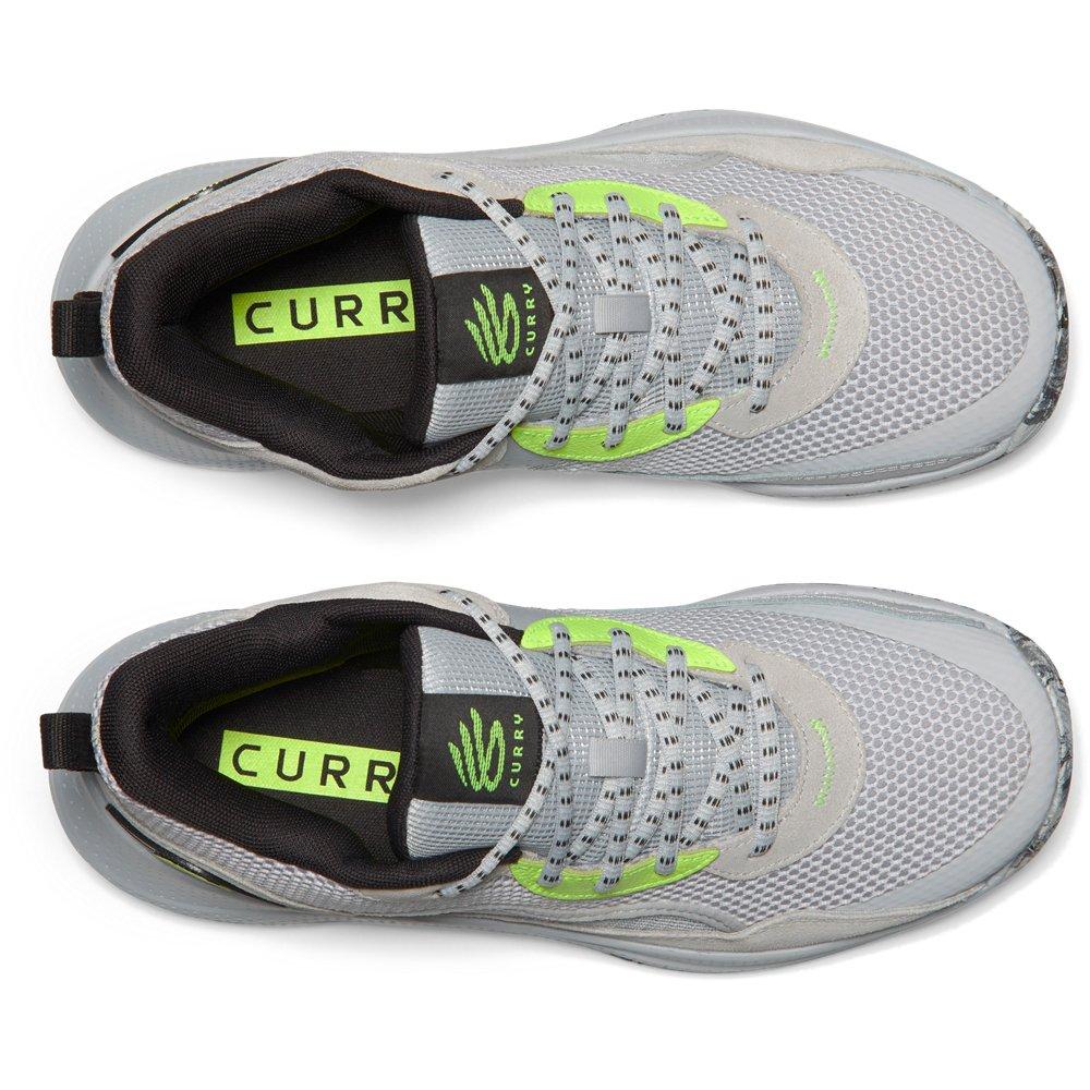 Under Armour Curry 3Z 24 "Halo Grey/Black/High Vis Yellow" Unisex Basketball Shoe - GREY/BLACK/YELLOW Thumbnail View 4