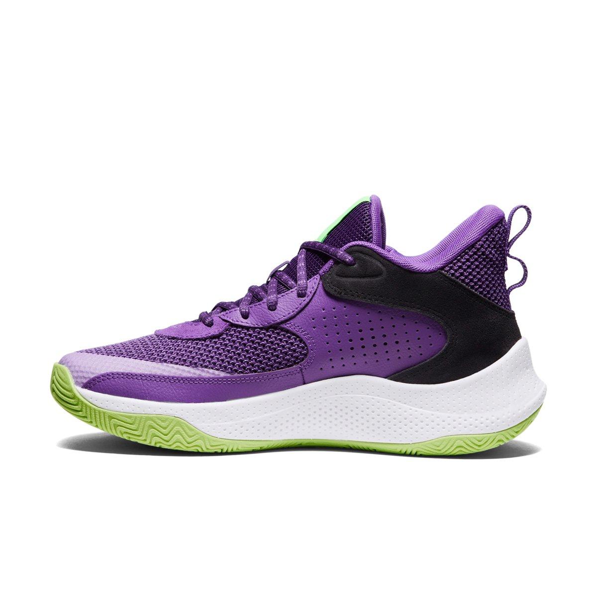 Under Armour Curry 3Z 24 "Lavish/Purple/Hyper Green" Unisex Basketball Shoe - LAVISH/PURPLE/GREEN Thumbnail View 2
