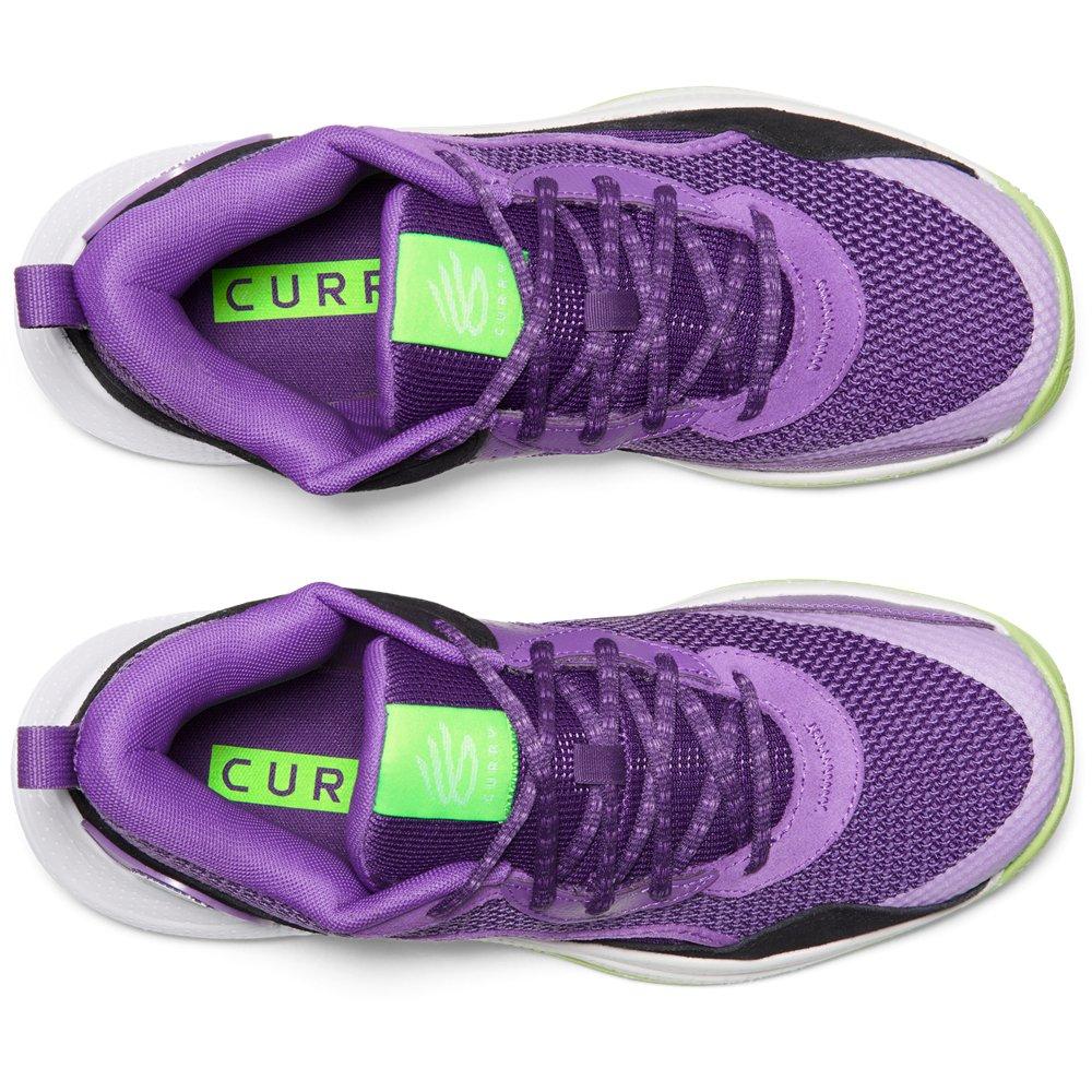 Under Armour Curry 3Z 24 "Lavish/Purple/Hyper Green" Unisex Basketball Shoe - LAVISH/PURPLE/GREEN Thumbnail View 4