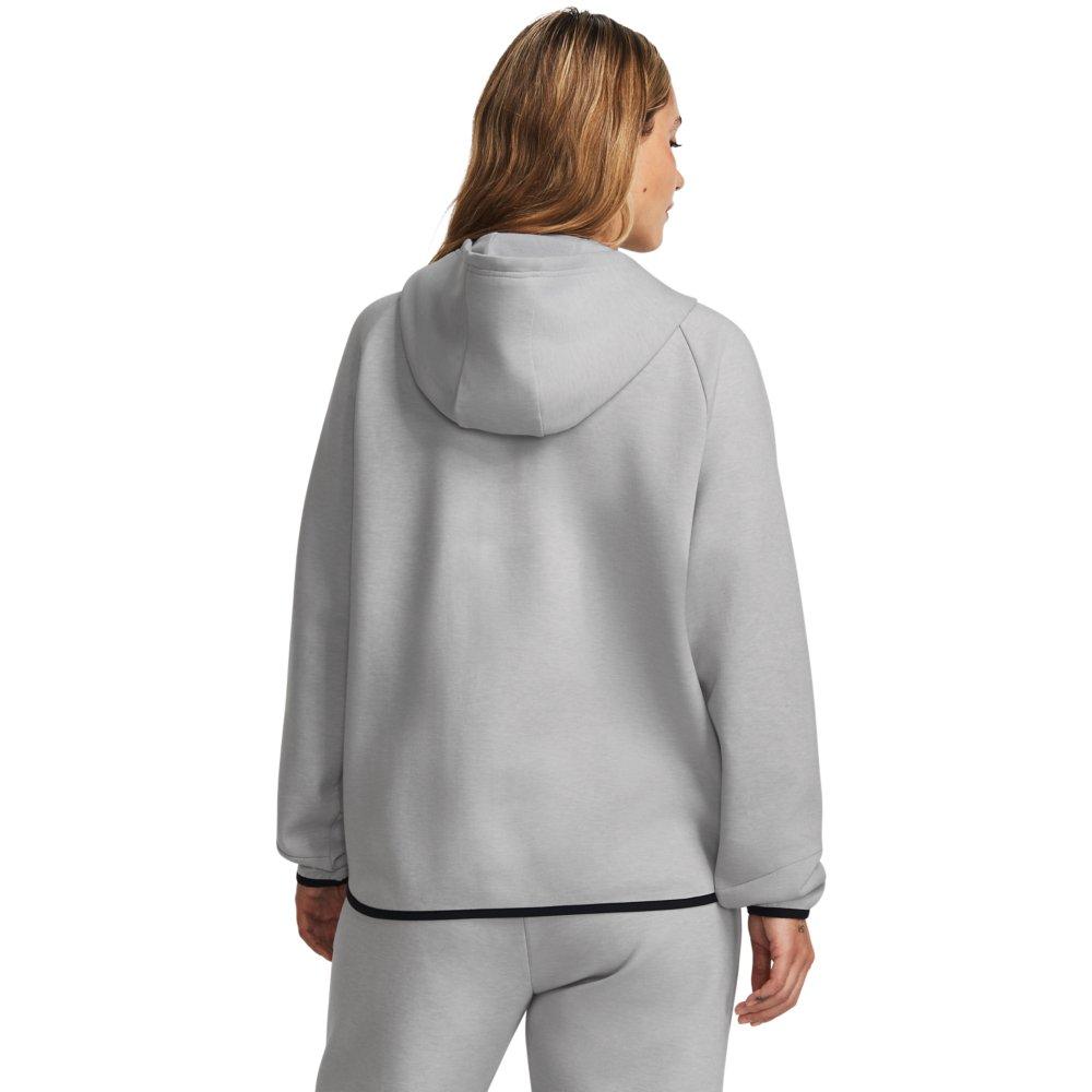 Under Armour Women's Unstoppable Fleece  Jacket - GREY/BLACK Thumbnail View 2