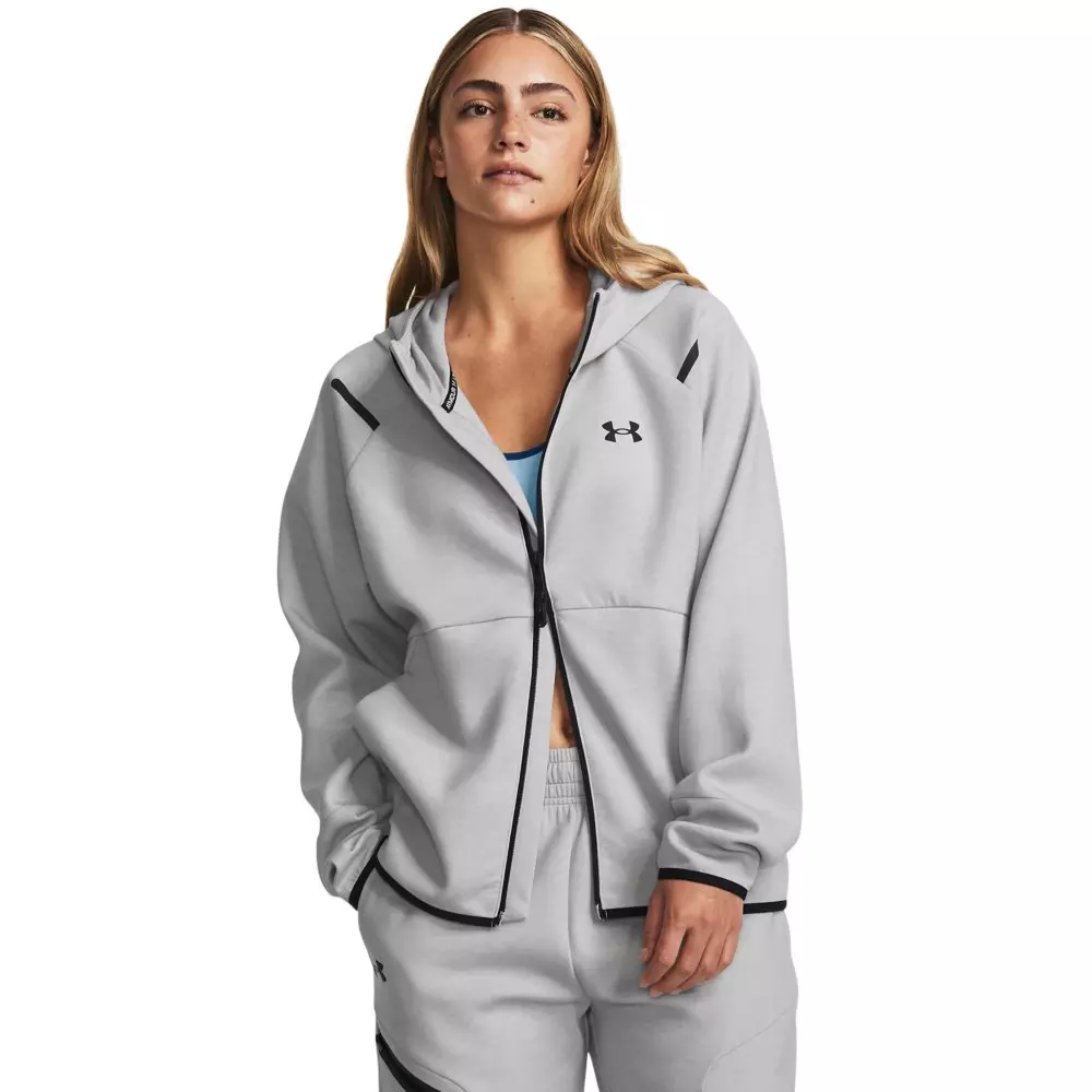 Under Armour Women's Unstoppable Fleece  Jacket - GREY/BLACK