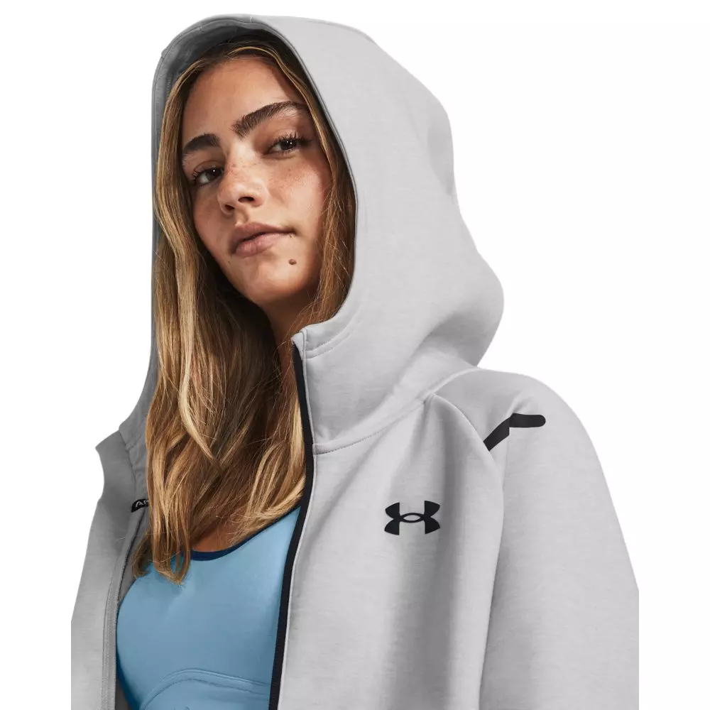 Under Armour Women's Unstoppable Fleece  Jacket - GREY/BLACK