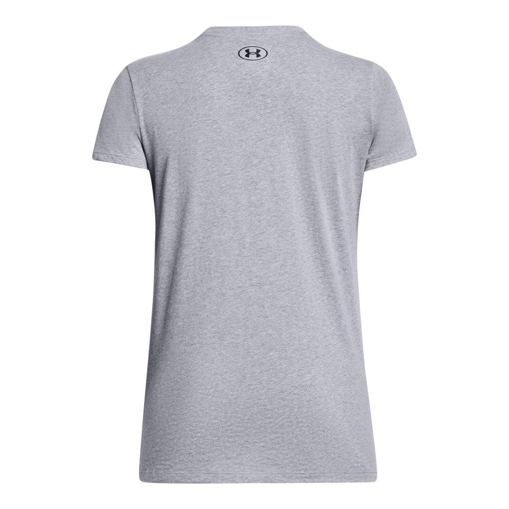 Under Armour Women's Softball Hit The Dirt Short Sleeve Tee- White/Black - GREY/BLACK Thumbnail View 6