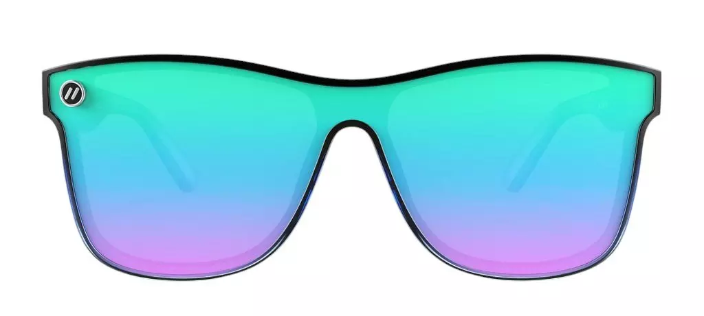 Blenders Youth Millenia X2 Small Black Forest Sunglasses - BLACK/AQUA