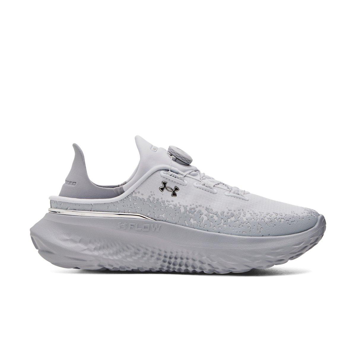 Under Armour SlipSpeed Mega "Distant Grey/Mod Grey/Metallic Silver" Unisex Shoe - GREY/GREY/SILVER Thumbnail View 1