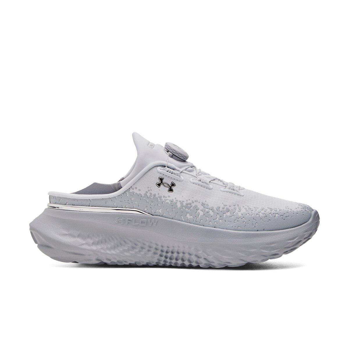 Under Armour SlipSpeed Mega "Distant Grey/Mod Grey/Metallic Silver" Unisex Shoe - GREY/GREY/SILVER Thumbnail View 3