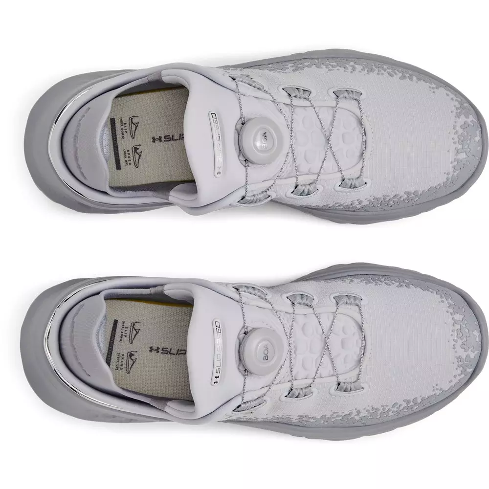 Under Armour SlipSpeed Mega "Distant Grey/Mod Grey/Metallic Silver" Unisex Shoe - GREY/GREY/SILVER