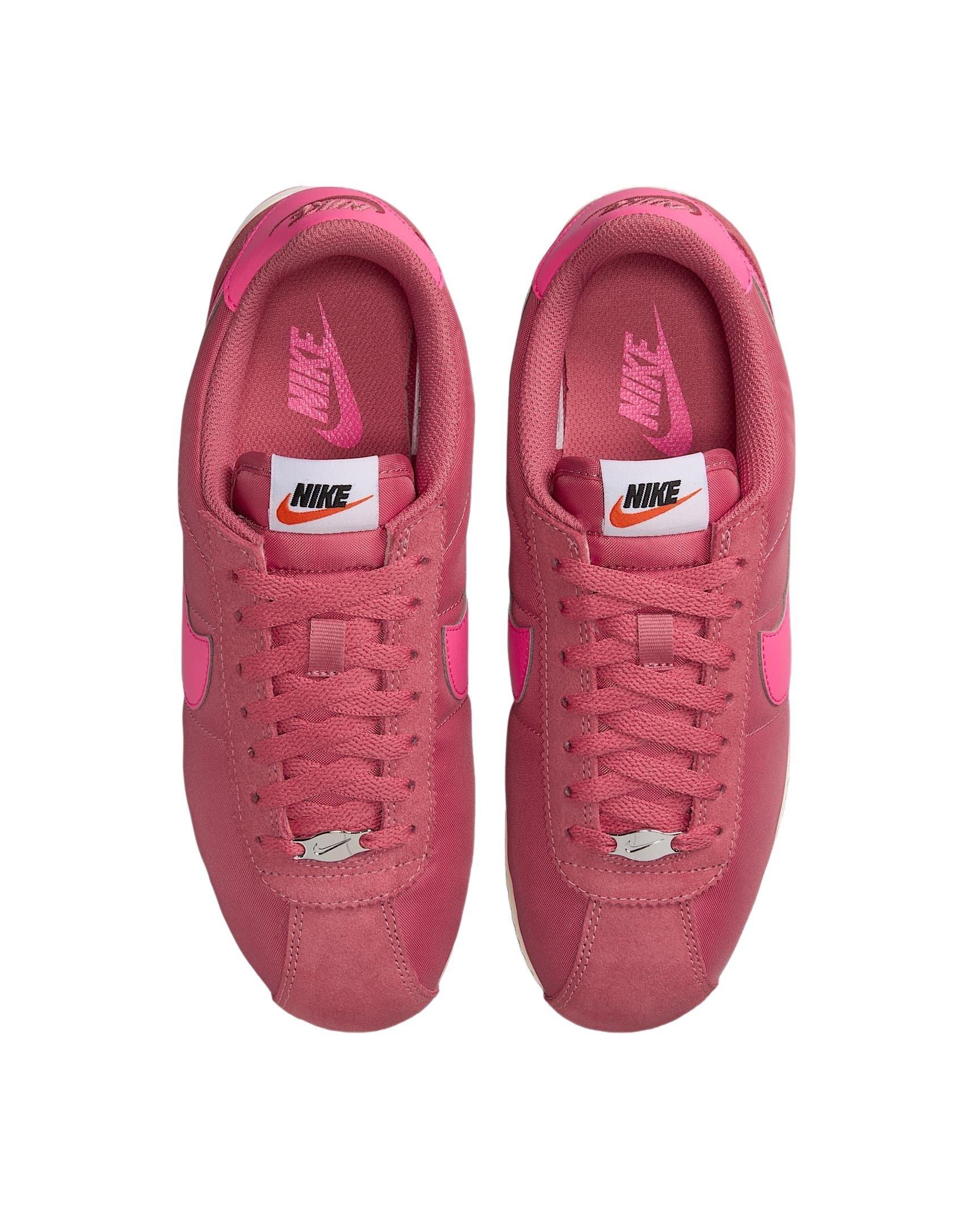Nike Cortez Textile "Adobe/Alabaster/Safety Orange/Hyper Pink" Women's Shoe - ADOBE/ALABASTER/ORANGE/PINK Thumbnail View 4