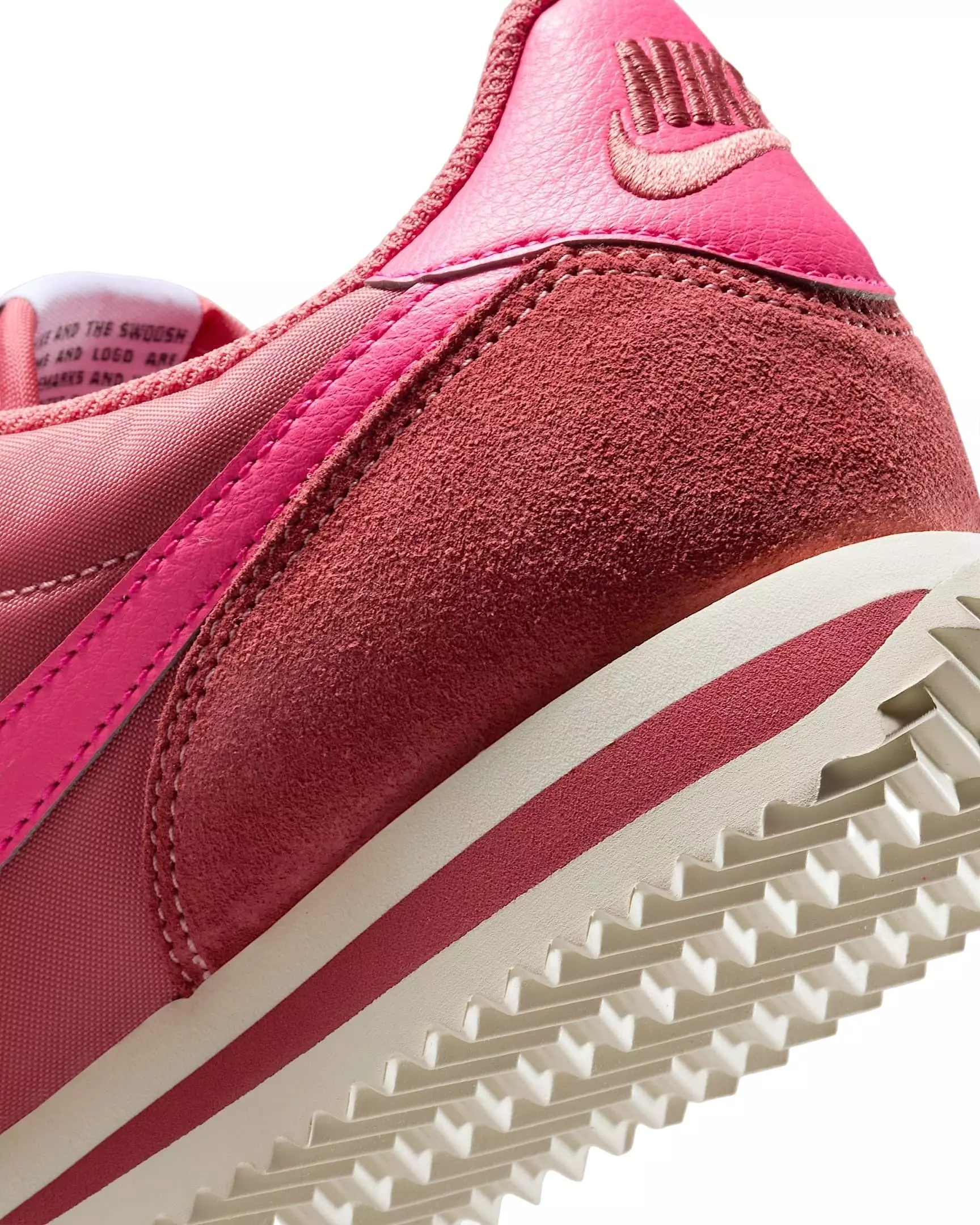 Nike Cortez Textile "Adobe/Alabaster/Safety Orange/Hyper Pink" Women's Shoe - ADOBE/ALABASTER/ORANGE/PINK