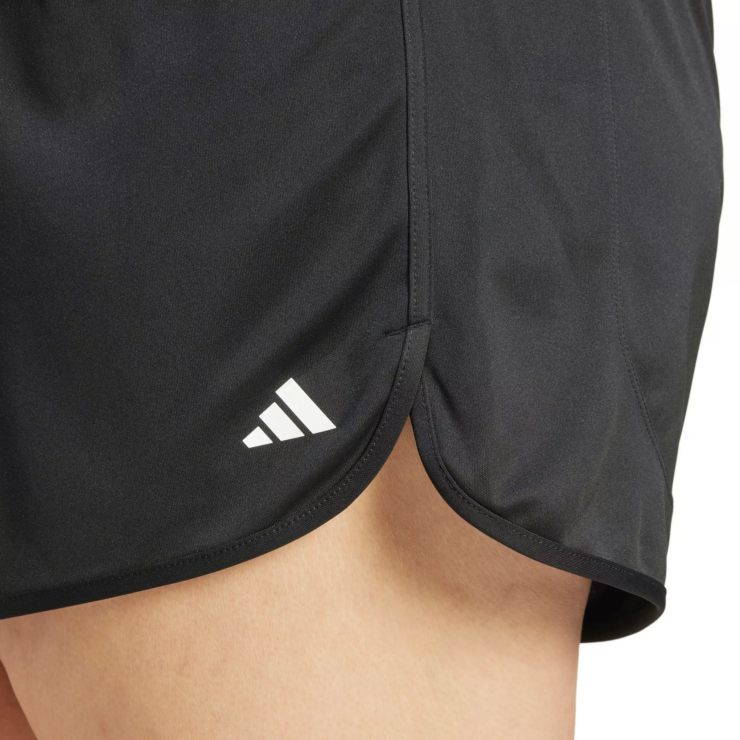 adidas Women's Pacer Essentials Knit High-Rise Shorts - Black - BLACK