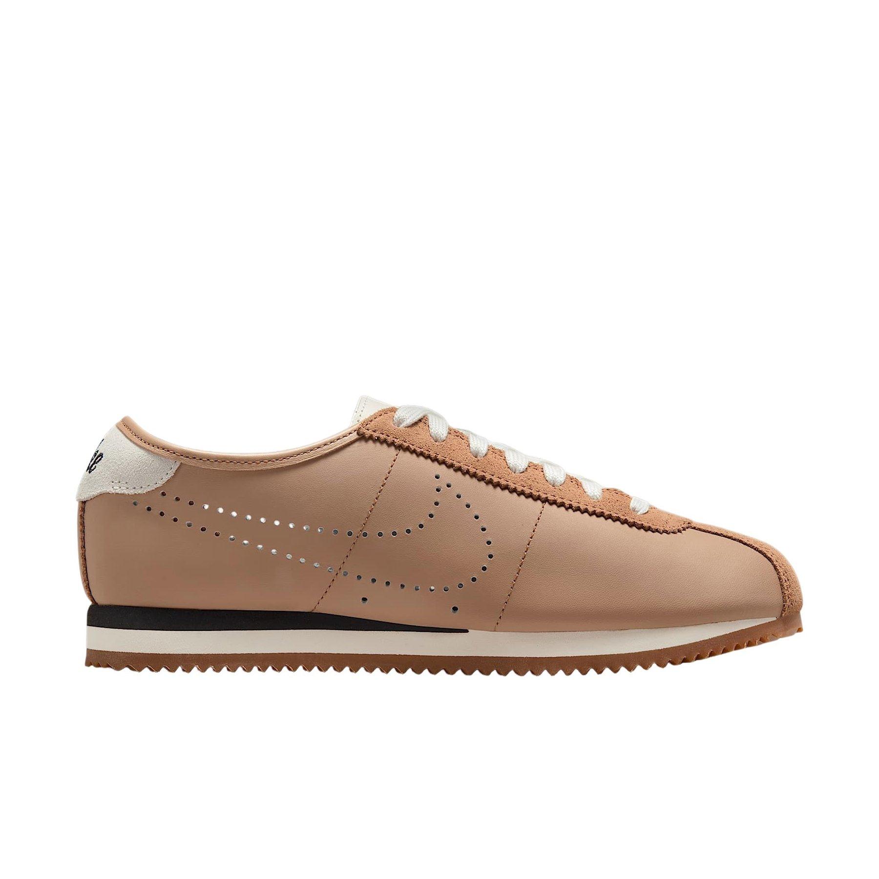 Nike Cortez Leather "Pale Shale/Sail/Gum Medium Brown/Black" Women's Shoe - SHALE/SAIL/MD BROWN/BLACK Thumbnail View 1
