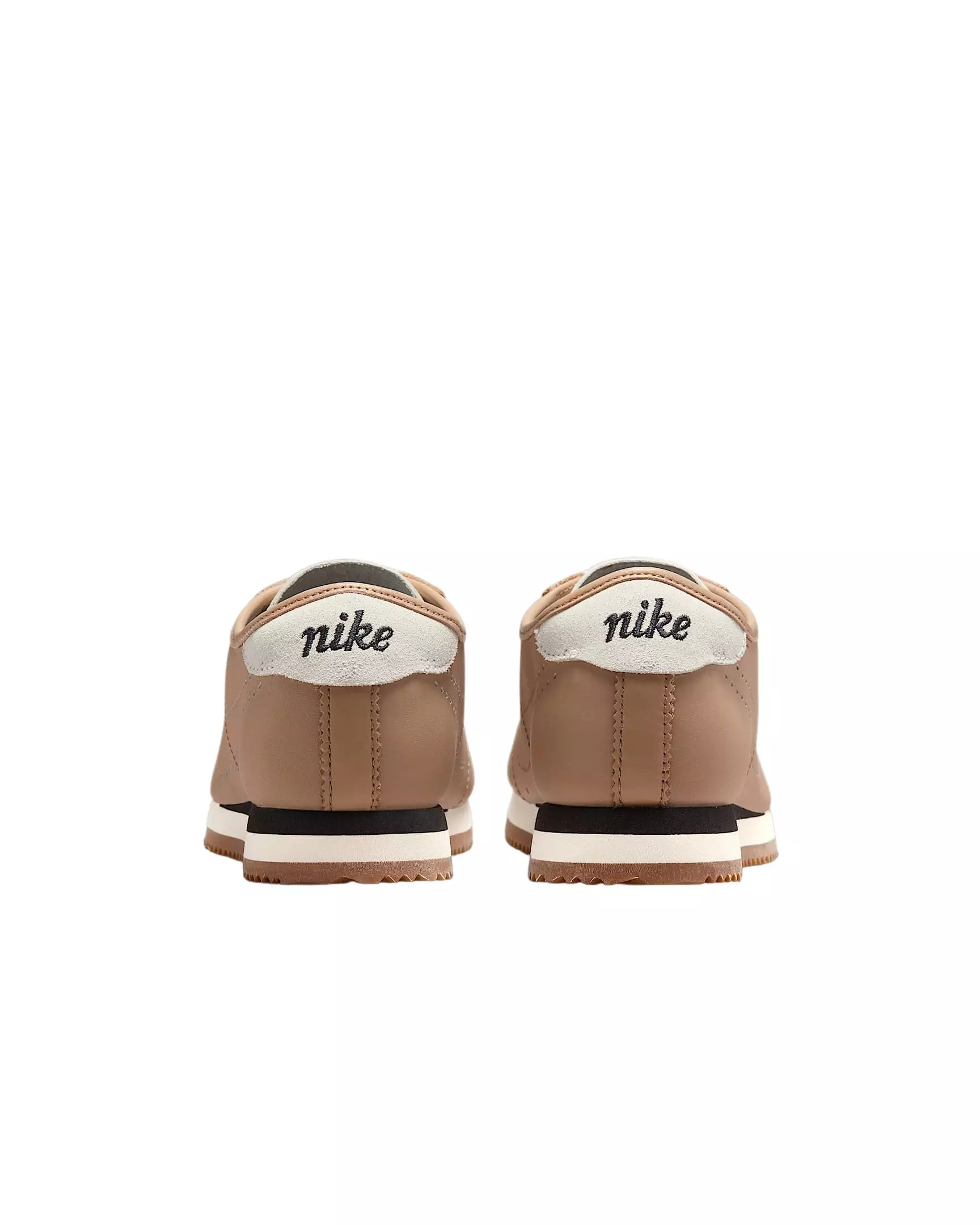 Nike Cortez Leather "Pale Shale/Sail/Gum Medium Brown/Black" Women's Shoe - SHALE/SAIL/MD BROWN/BLACK