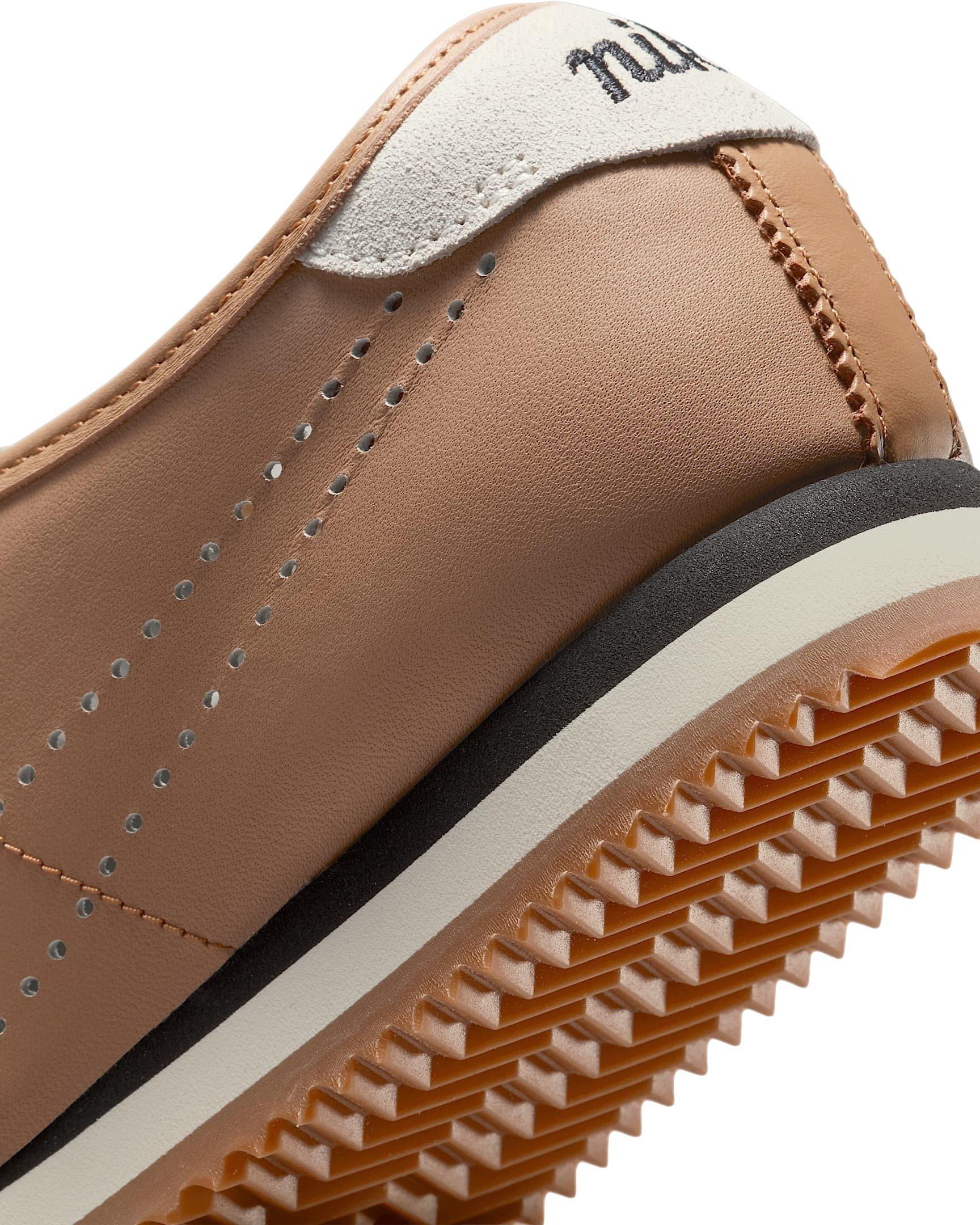 Nike Cortez Leather "Pale Shale/Sail/Gum Medium Brown/Black" Women's Shoe - SHALE/SAIL/MD BROWN/BLACK Thumbnail View 8