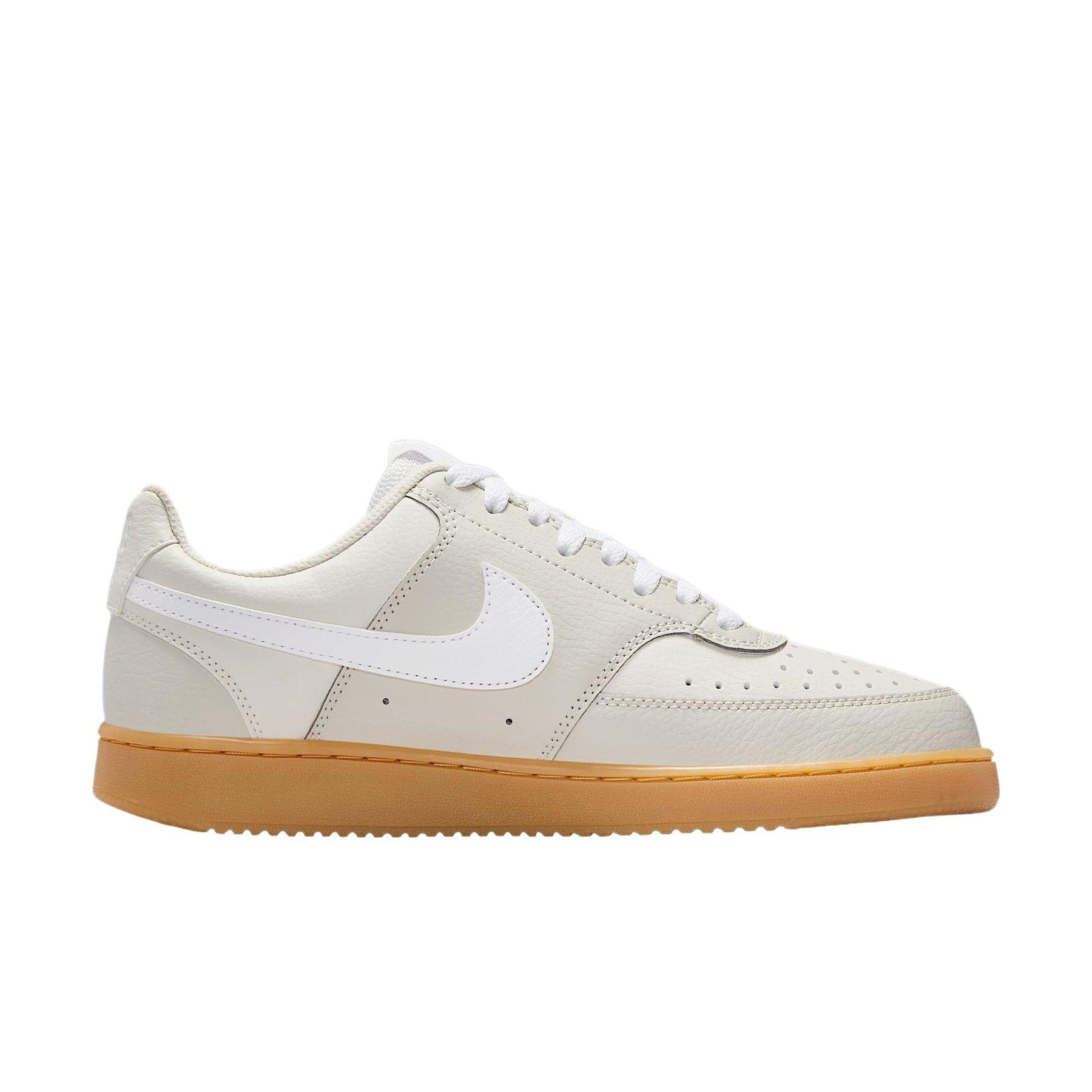 Nike Court Vision Low "Light Bone/Phantom/Gum Yellow/White" Women's Shoe - LT BONE/PHANTOM/GUM/WHITE Thumbnail View 1