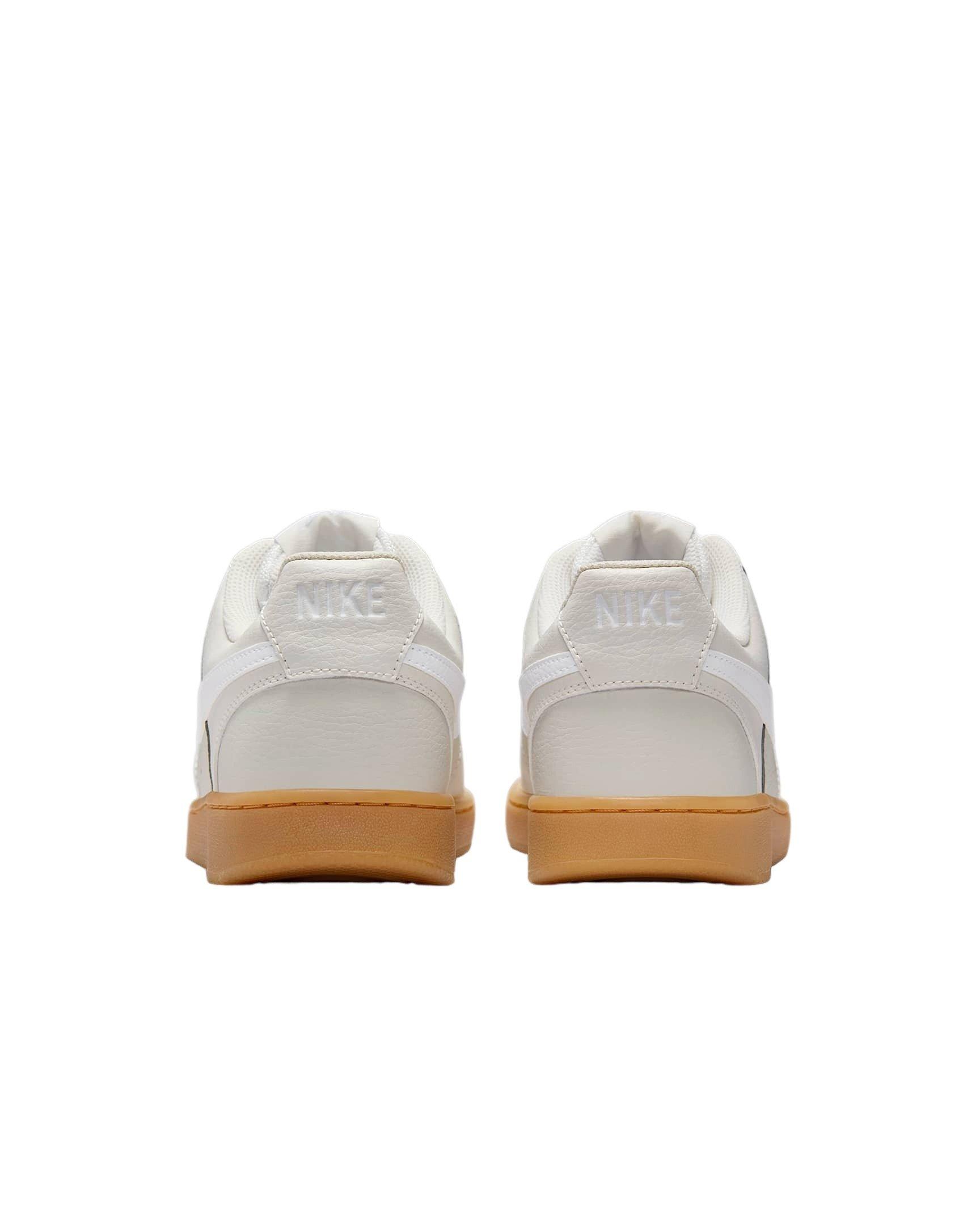 Nike Court Vision Low "Light Bone/Phantom/Gum Yellow/White" Women's Shoe - LT BONE/PHANTOM/GUM/WHITE Thumbnail View 5