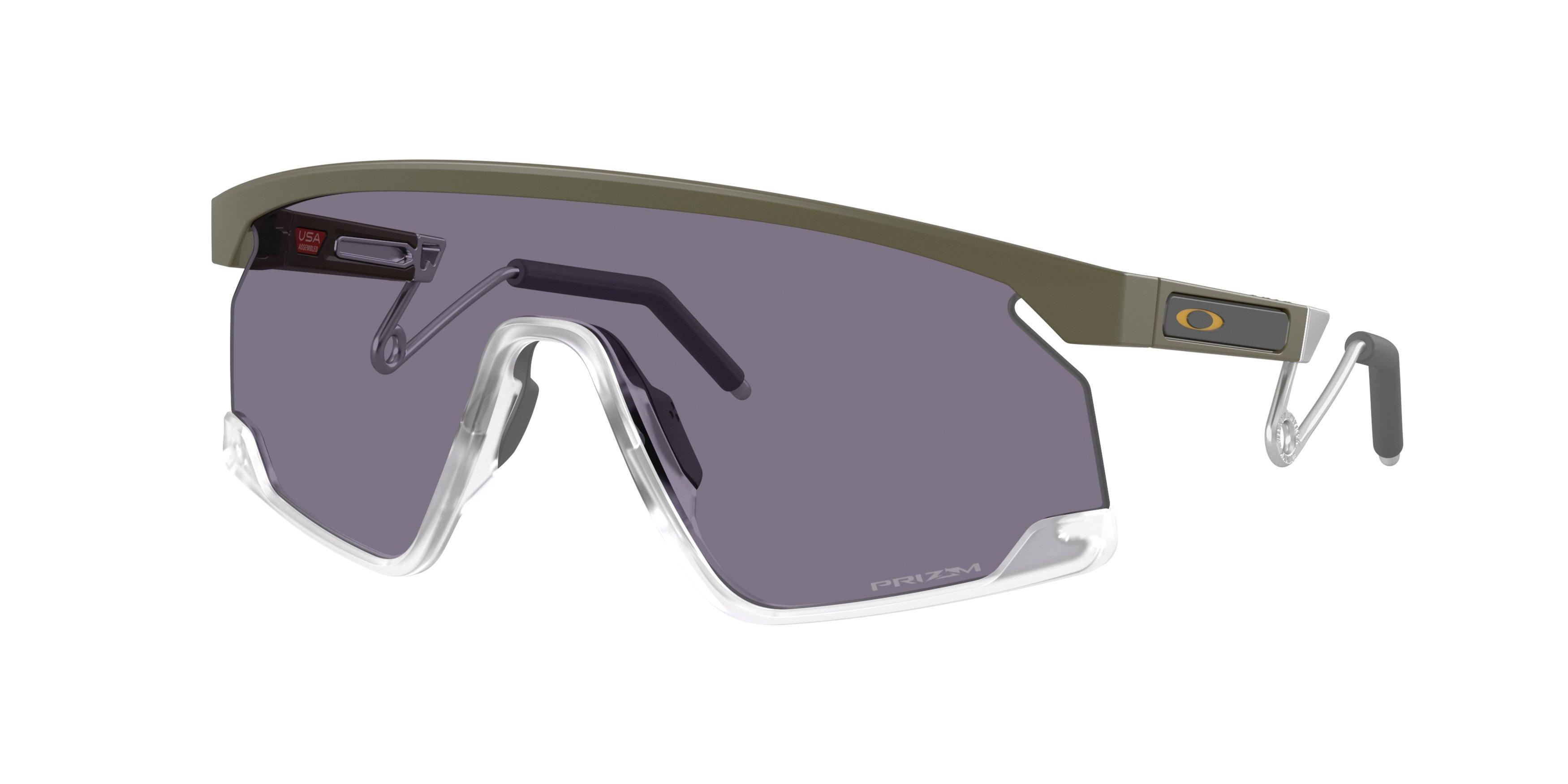 Oakley BXTR Prizm Grey Sunglasses - Matte Moss - GREEN/GREY Thumbnail View 1