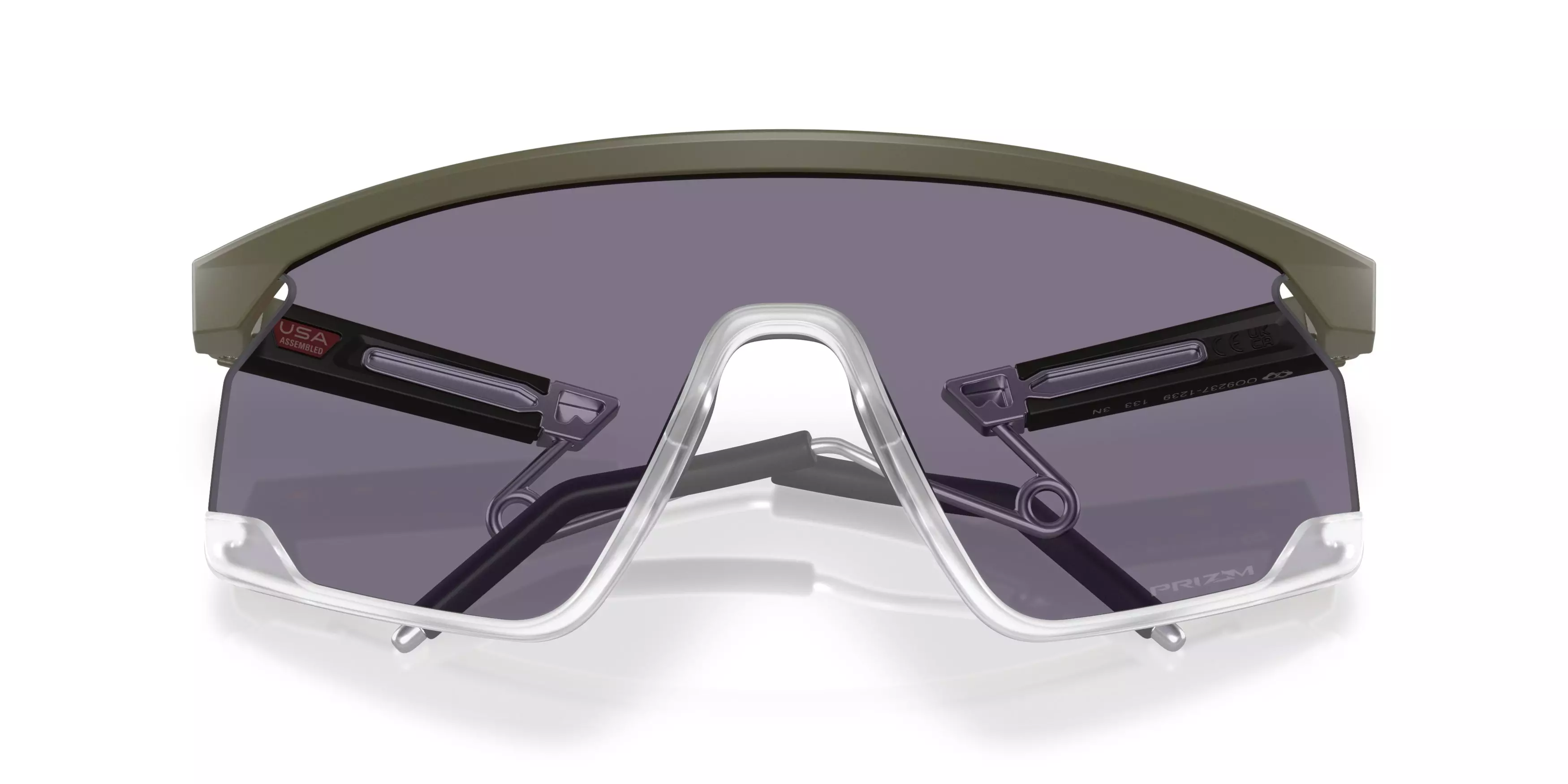 Oakley BXTR Prizm Grey Sunglasses - Matte Moss - GREEN/GREY