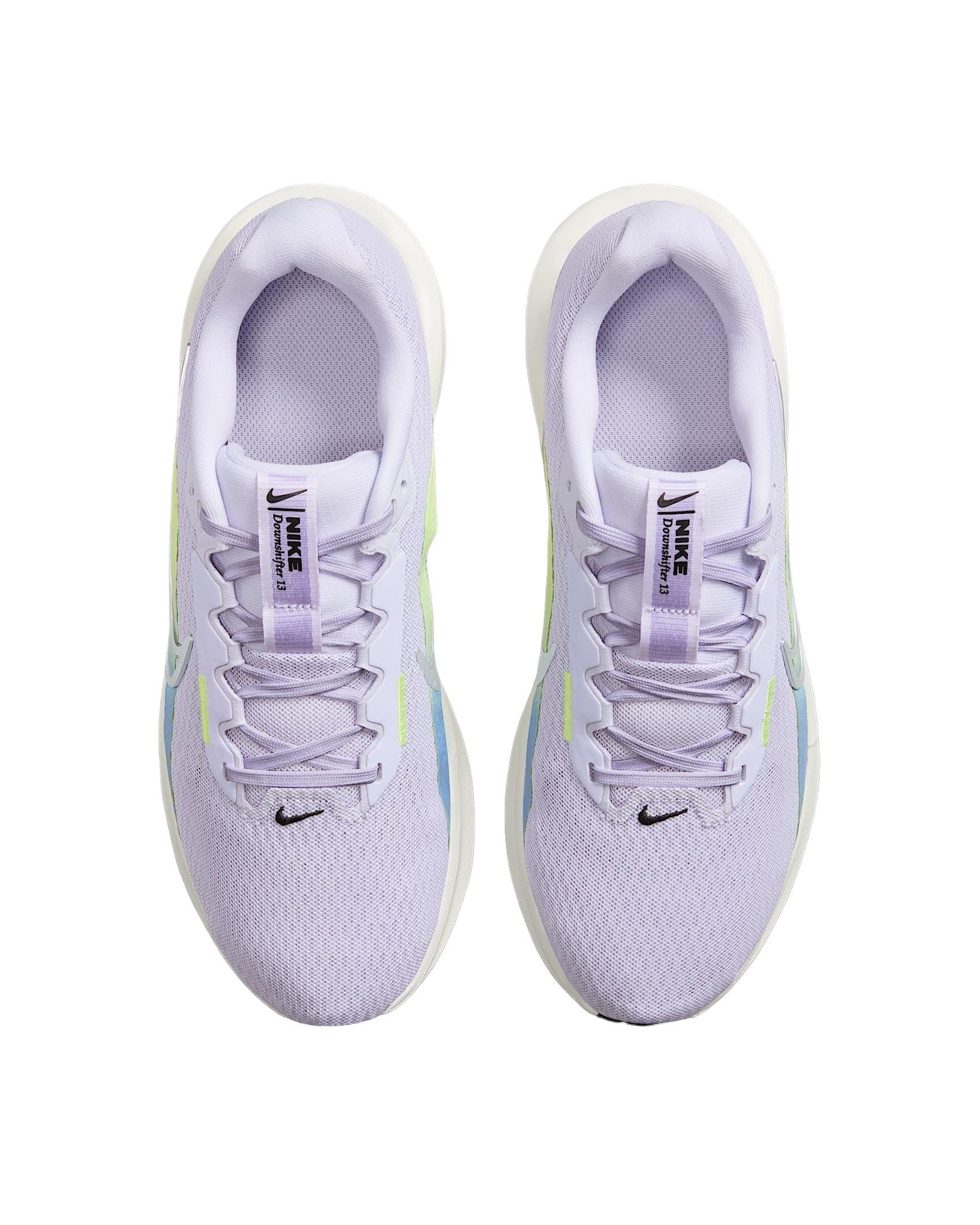 Nike Downshifter 13 "Amethyst Tint/Hydrangeas/Glacier Blue/Metallic Silver" Women's Running Shoe - AMETHYST/HYDRANGEAS/BLUE/SILVER Thumbnail View 4