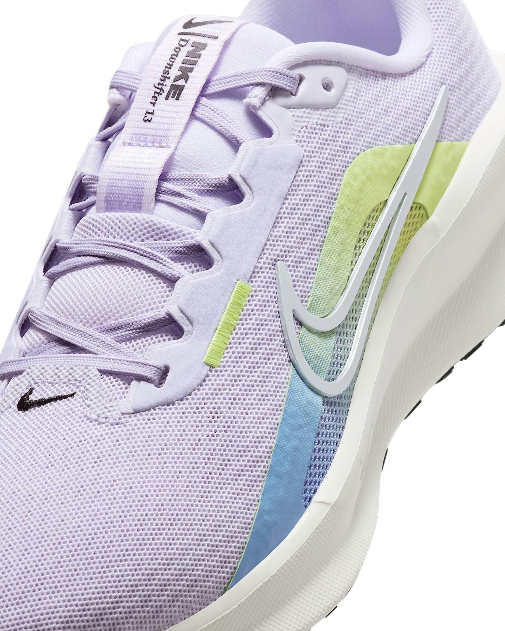 Nike Downshifter 13 "Amethyst Tint/Hydrangeas/Glacier Blue/Metallic Silver" Women's Running Shoe - AMETHYST/HYDRANGEAS/BLUE/SILVER Thumbnail View 7